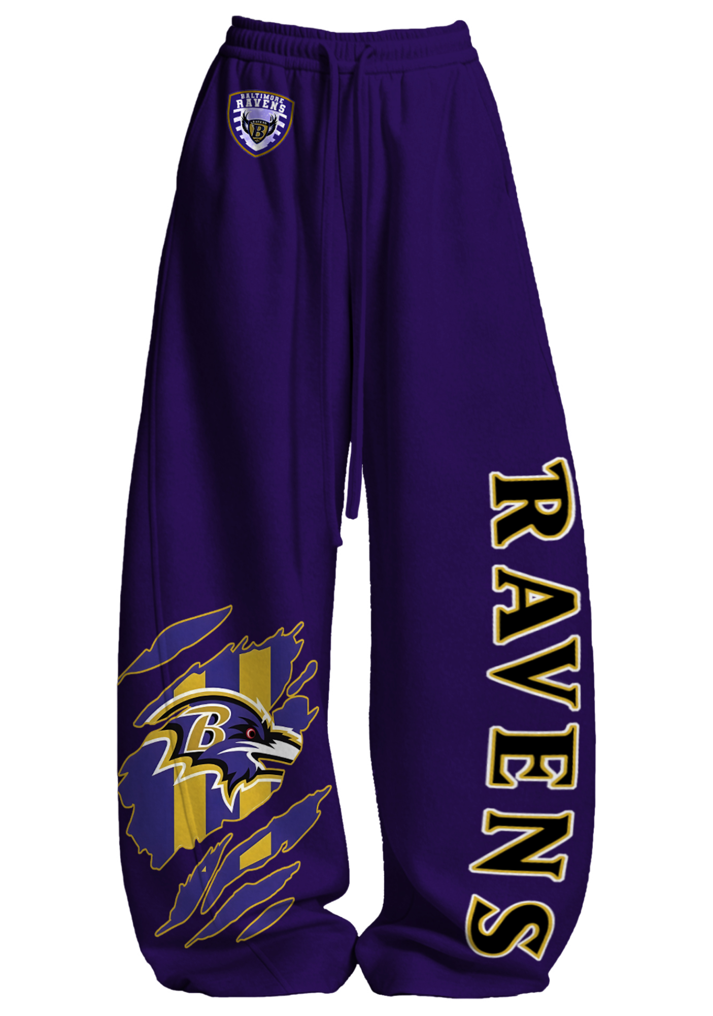 Baltimore Ravens Tops & Elasticated Trousers Two-Piece Set