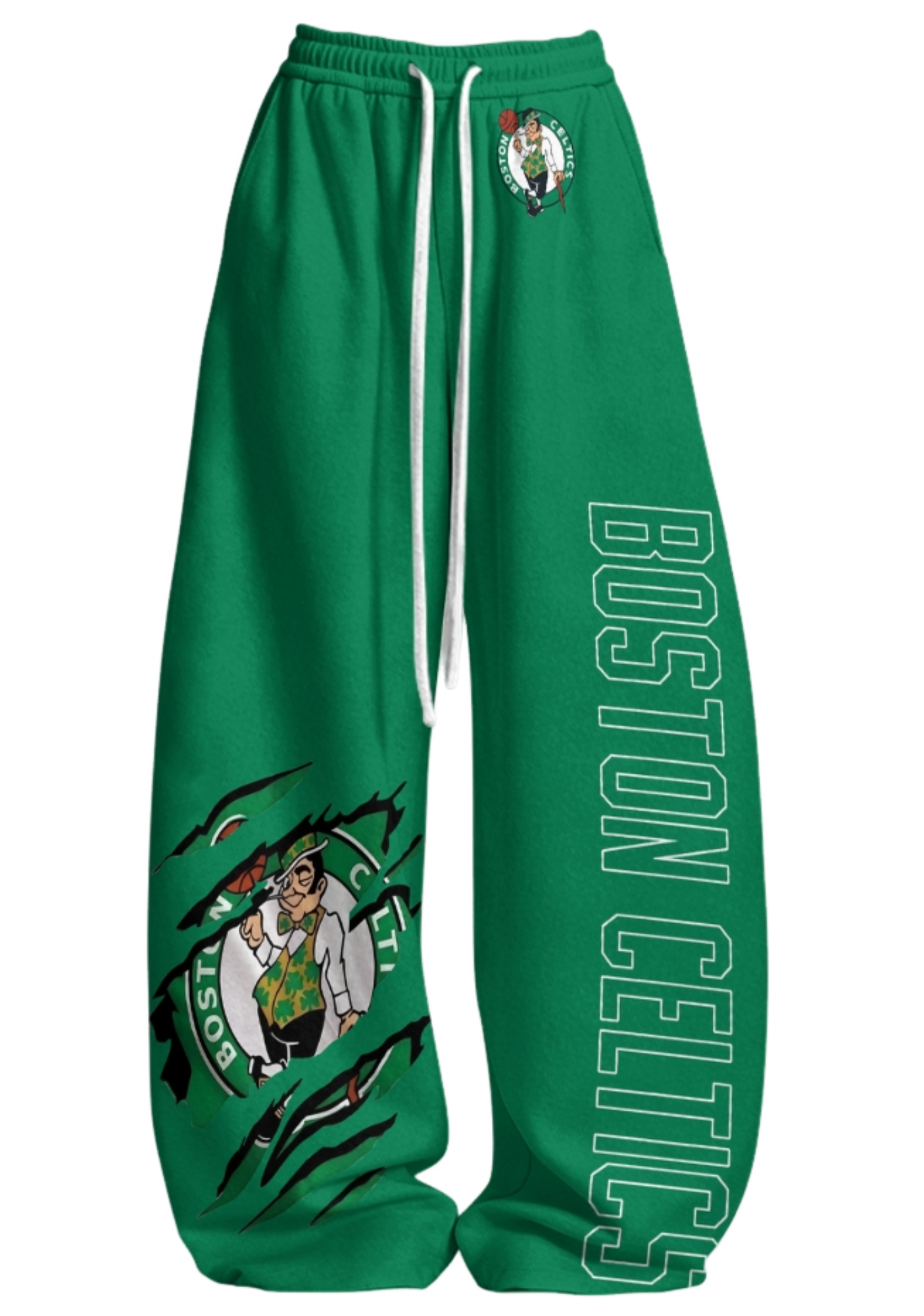 Boston Celtics Tops & Elasticated Trousers Two-Piece Set
