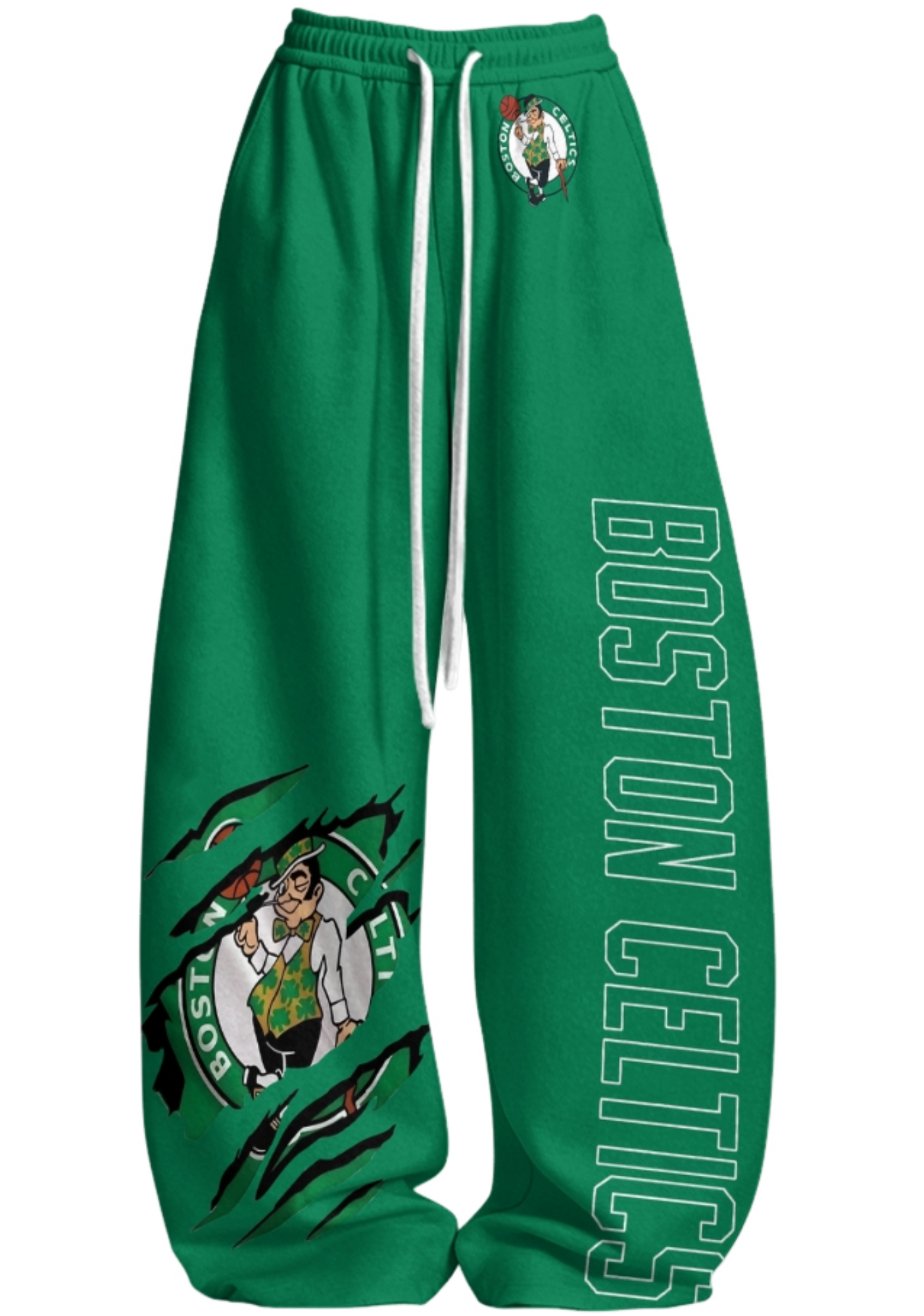Boston Celtics Tops & Elasticated Trousers Two-Piece Set