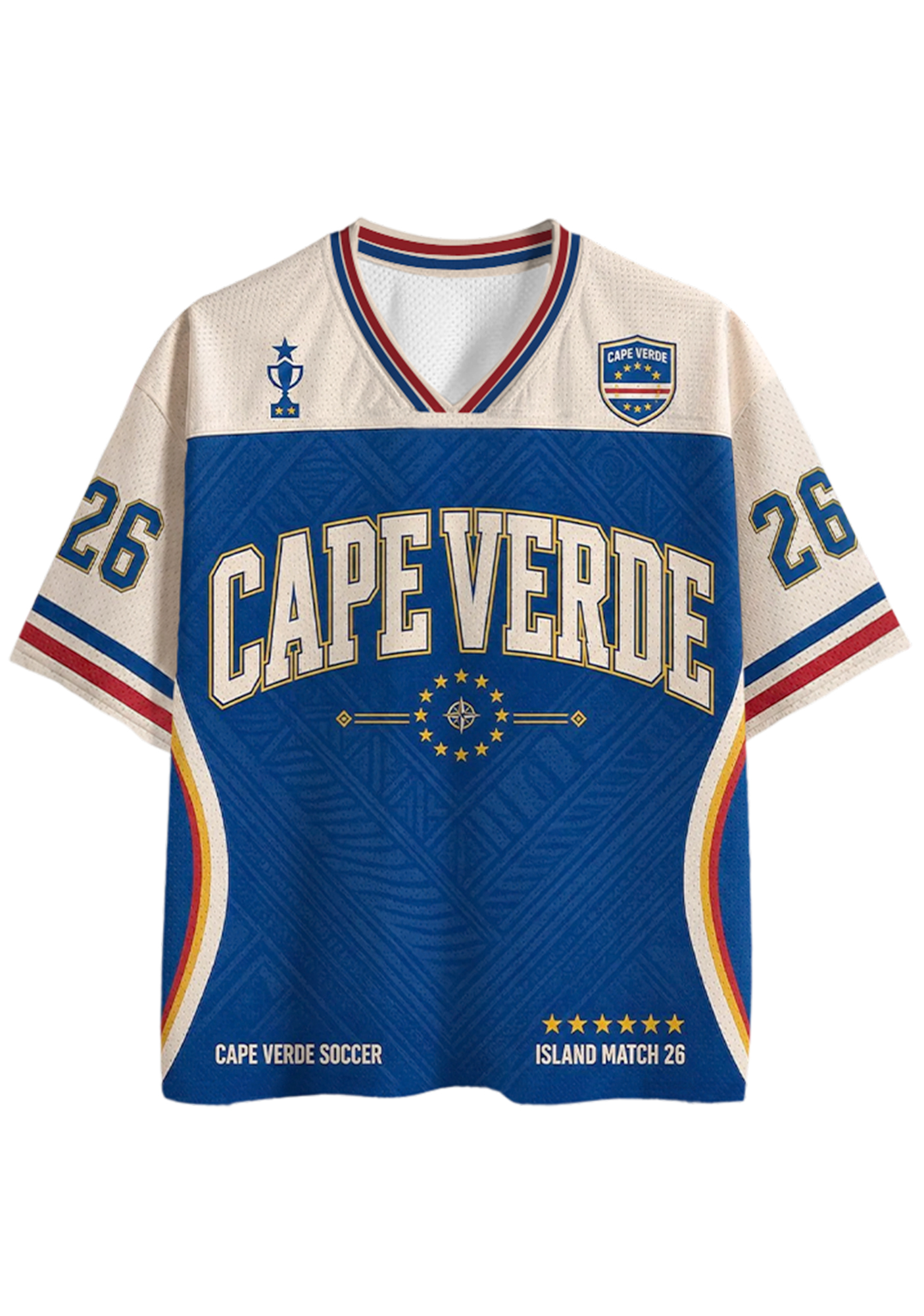 Cape Verde National Team Mesh Jersey Shirts
