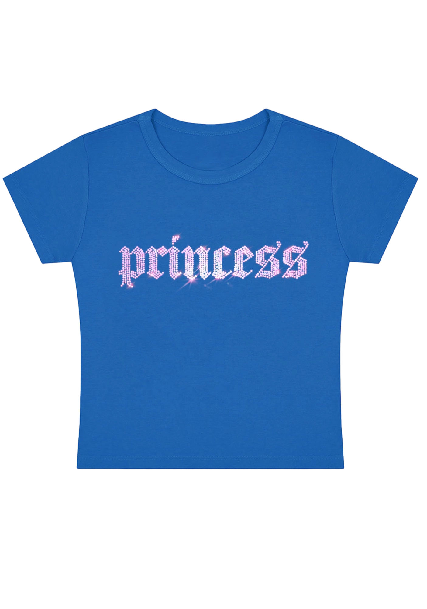Princess Rhinestone Y2K Baby Tee