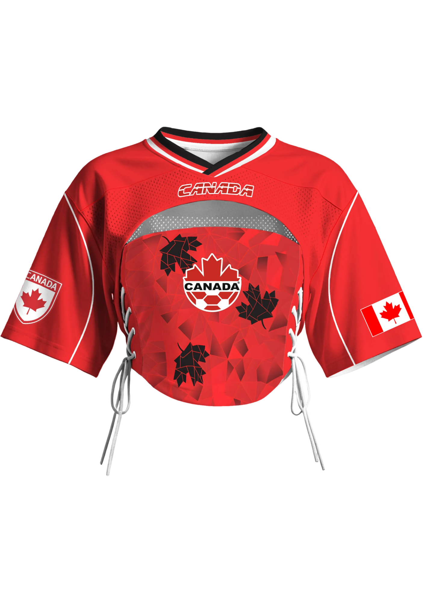 Cutout Crop Canada National Soccer Jersey