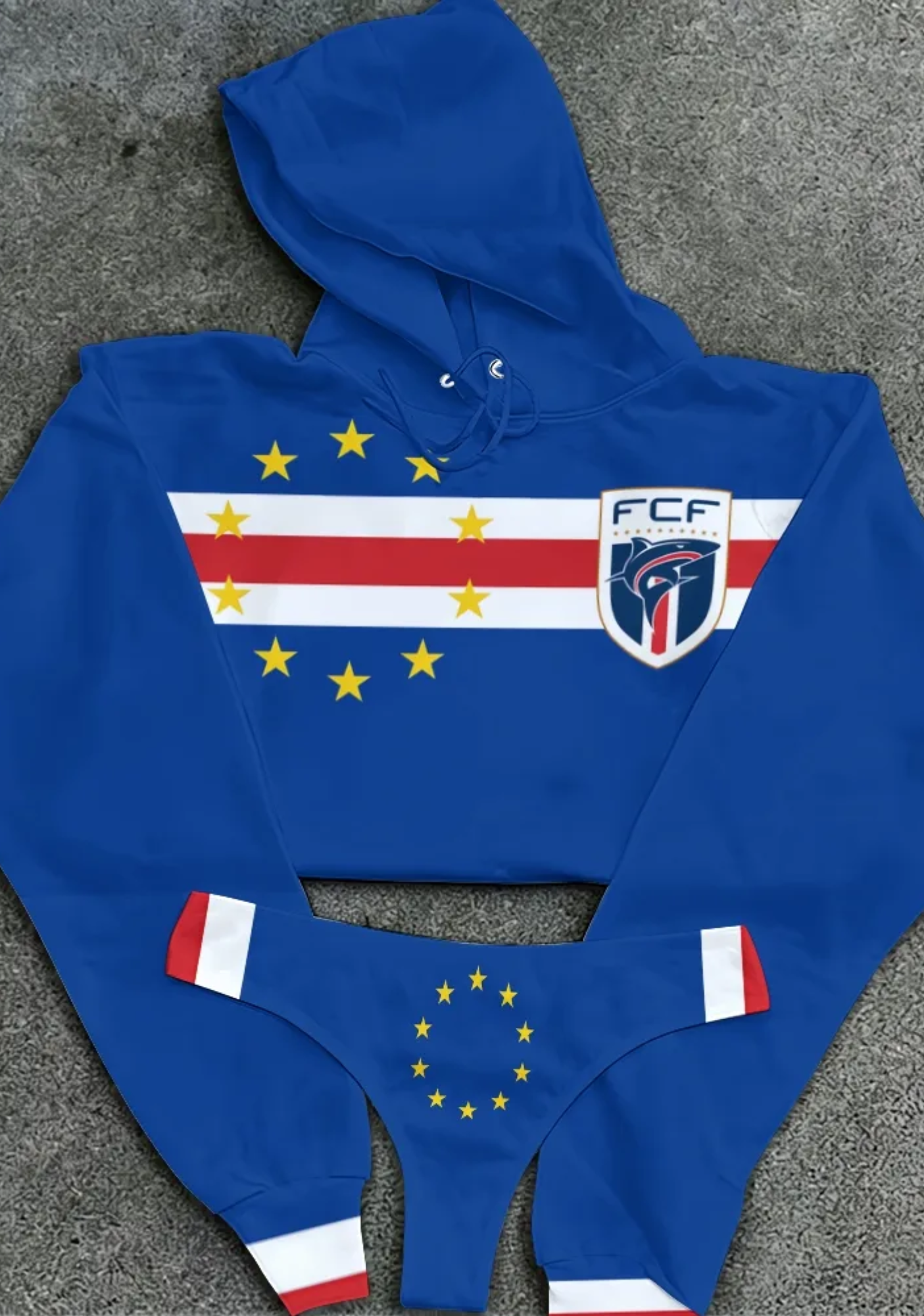 Cape Verde FCF Hooded Thicken Suit Set