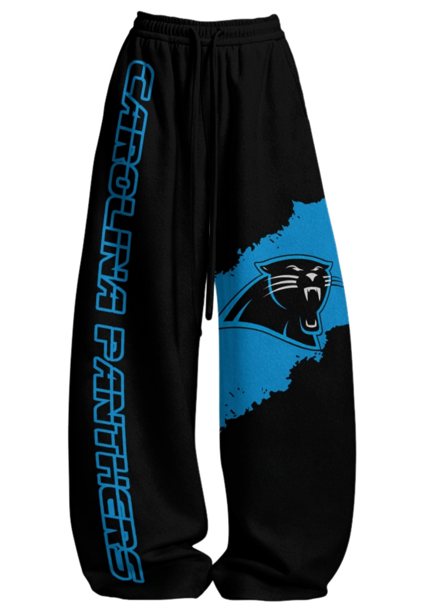 Carolina Panthers Tops & Elasticated Trousers Two-Piece Set