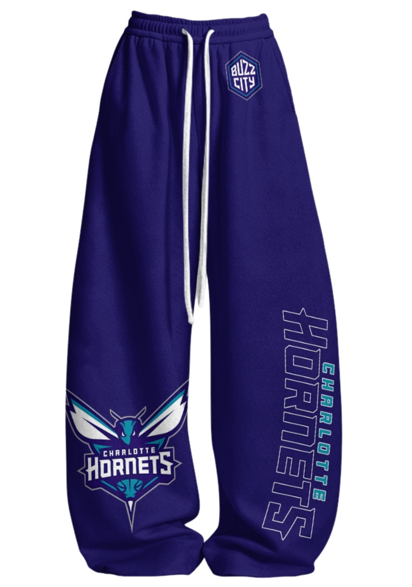 Charlotte Hornets Tops & Elasticated Trousers Two-Piece Set