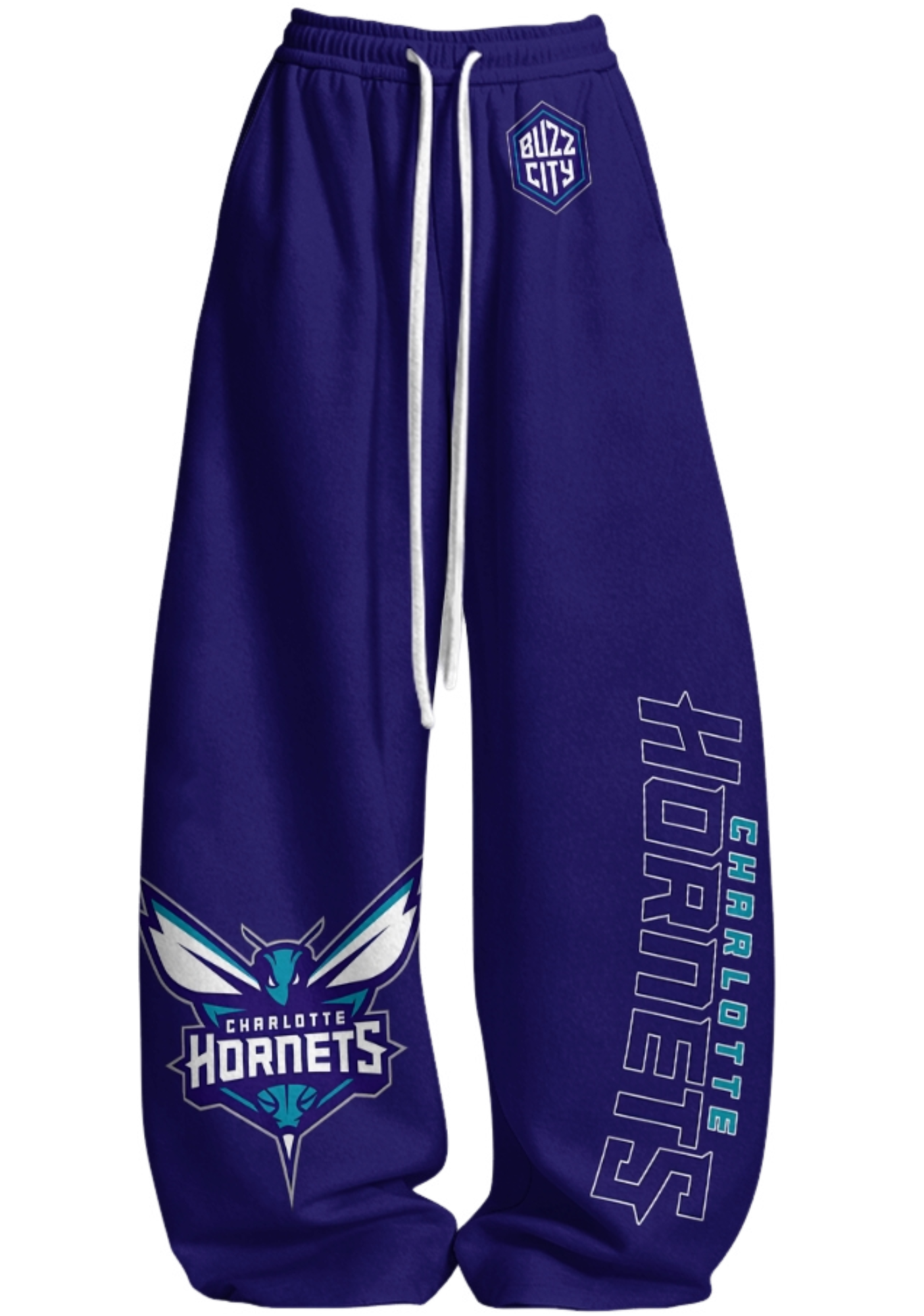 Charlotte Hornets Tops & Elasticated Trousers Two-Piece Set