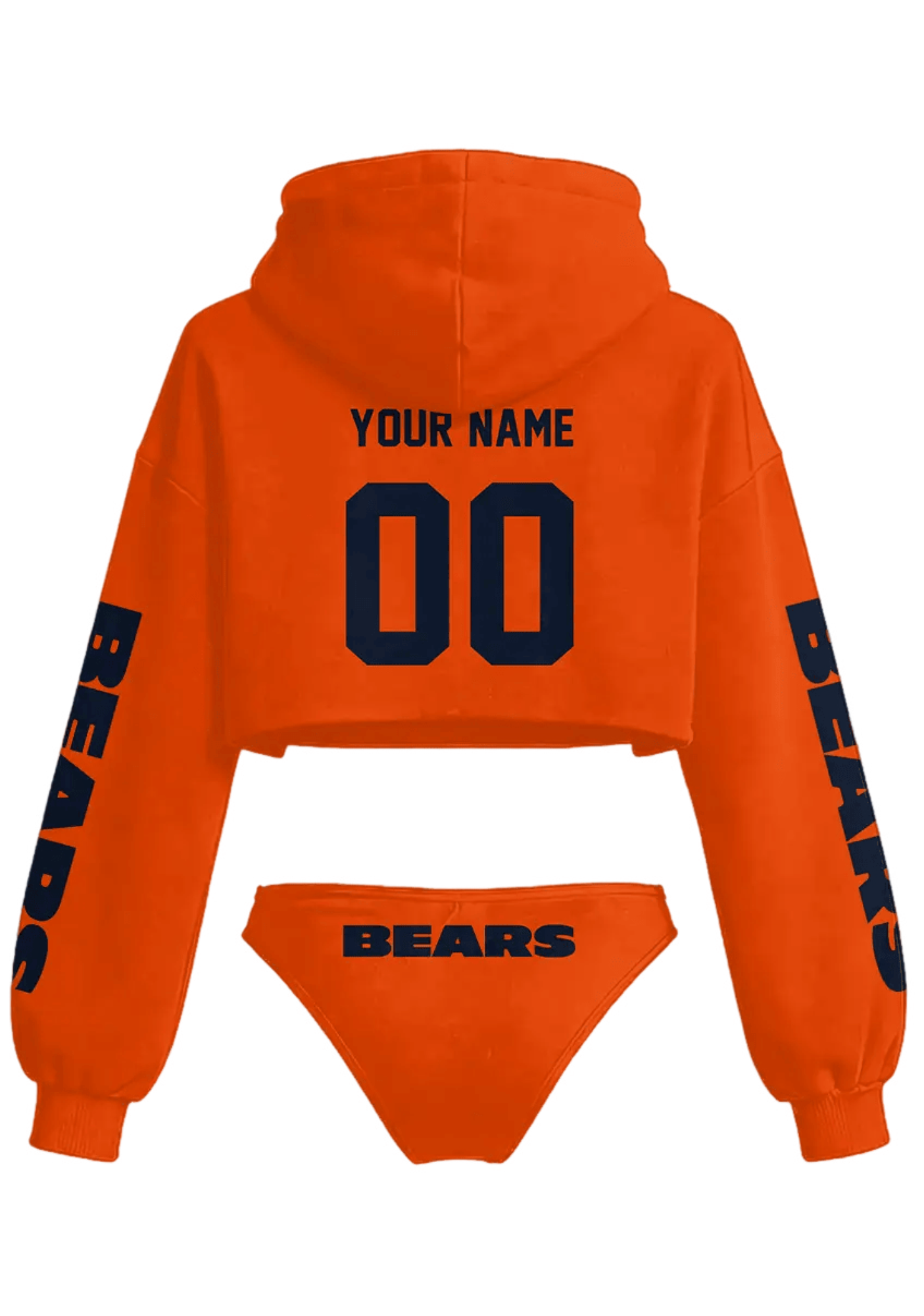 Custom Chicago Bears Hooded Thicken Suit Set