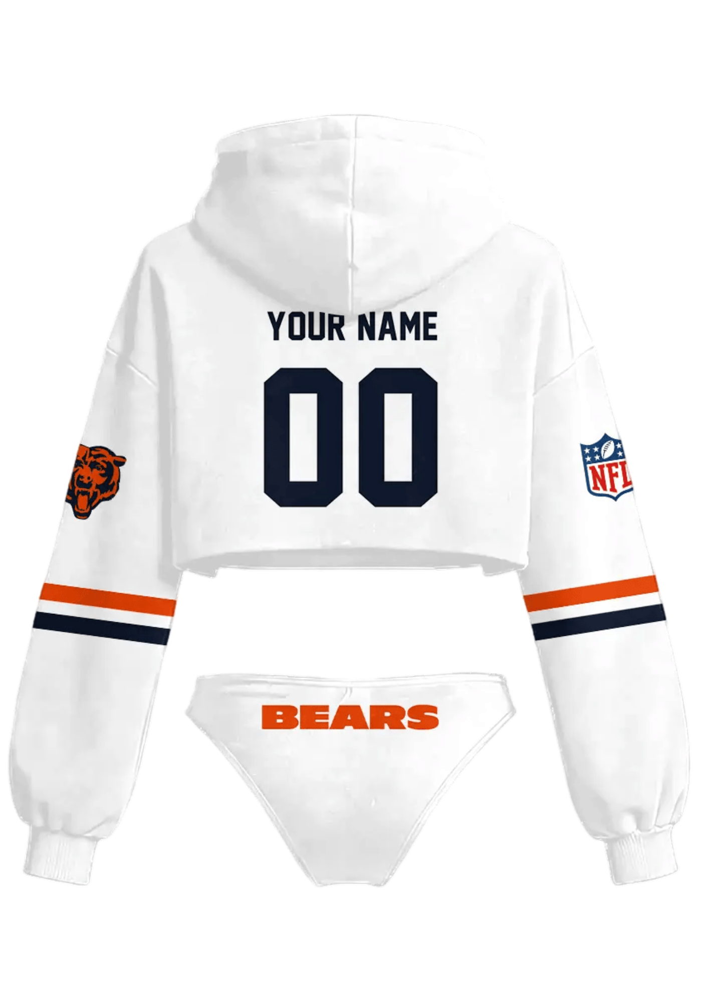 Custom Chicago Bears Hooded Thicken Suit Set