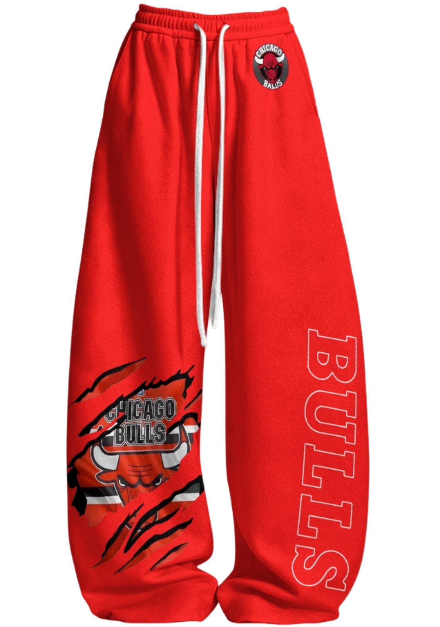 Chicago Bulls Tops & Elasticated Trousers Two-Piece Set