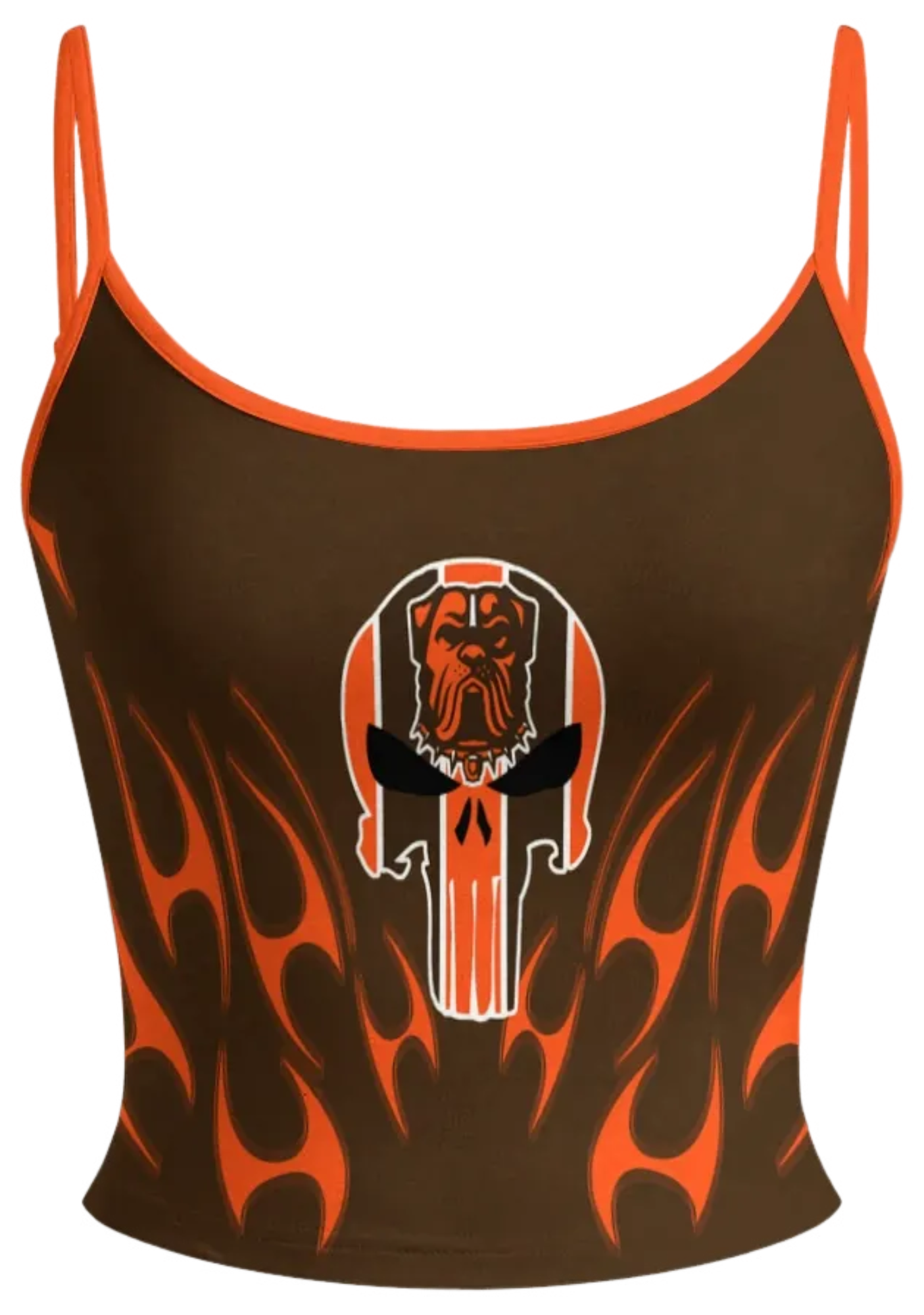 Cleveland Browns Orange Tops & Elasticated Trousers Two-Piece Set