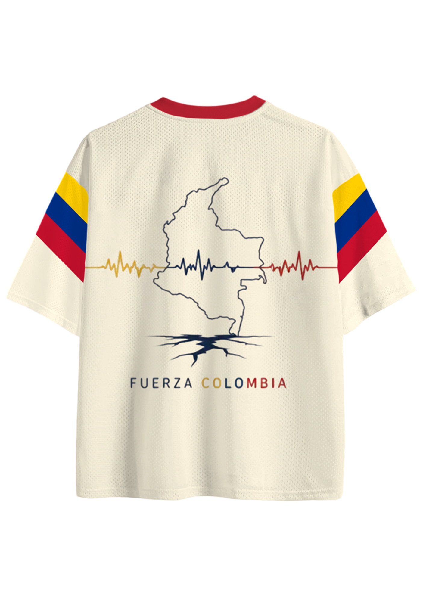 Pray For Colombia Hug Map Mesh Jersey Shirt