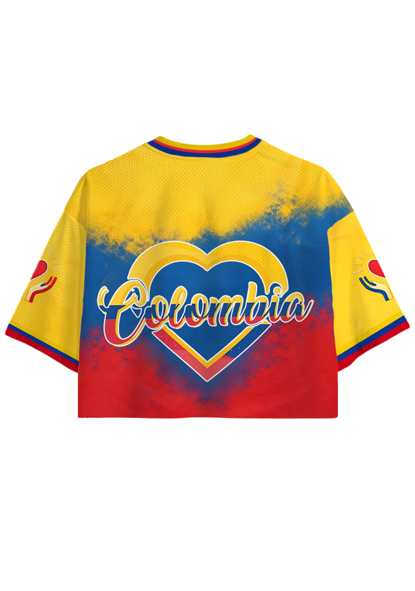 Colombia Strong Rebuild Hope Rise Cropped Jersey Shirt