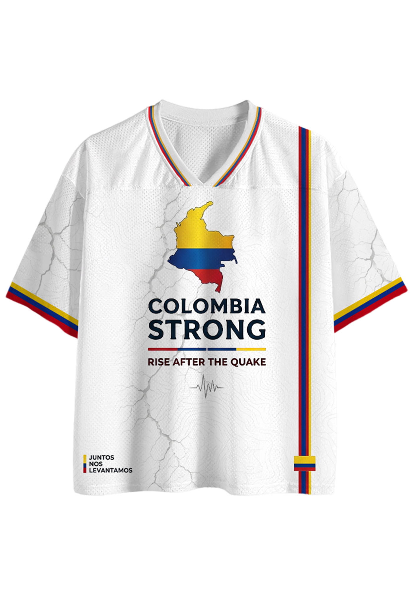 Colombia Strong Rise After The Quake Mesh Jersey Shirt