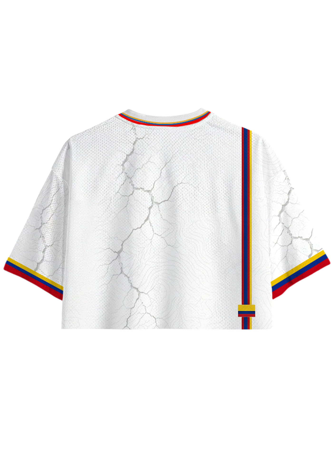 Colombia Strong Rise After The Quake Cropped Jersey Shirt
