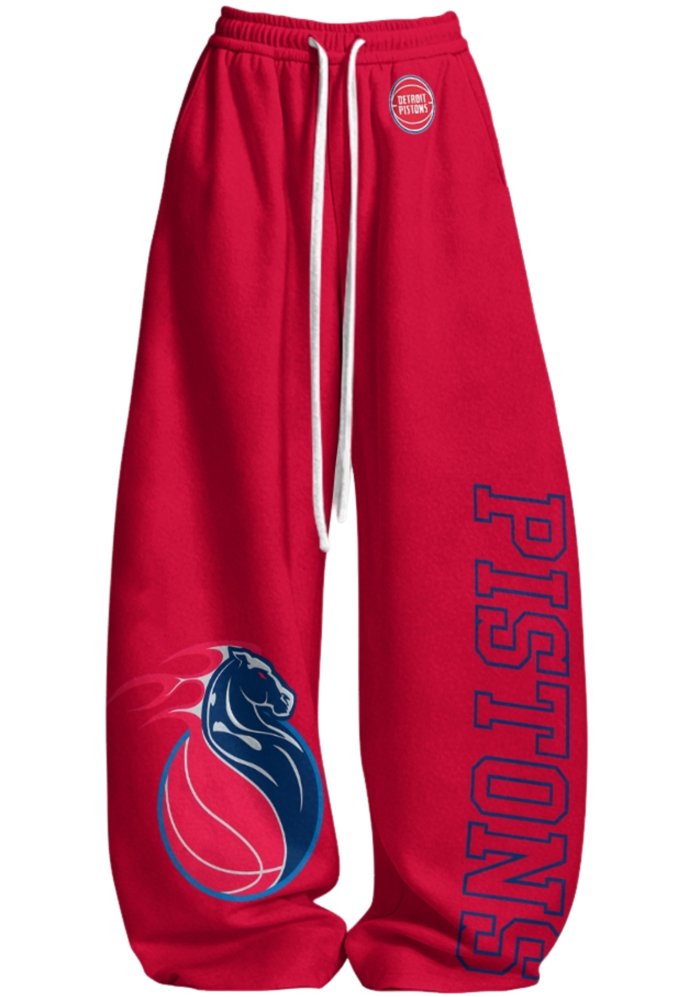Detroit Pistons Tops & Elasticated Trousers Two-Piece Set