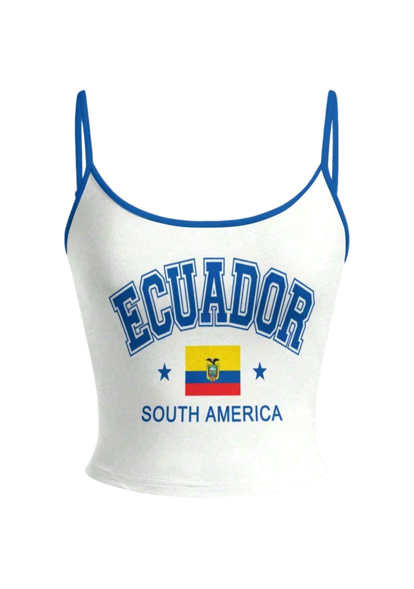 Ecuador Flag Tops & Elasticated Trousers Two-Piece Set