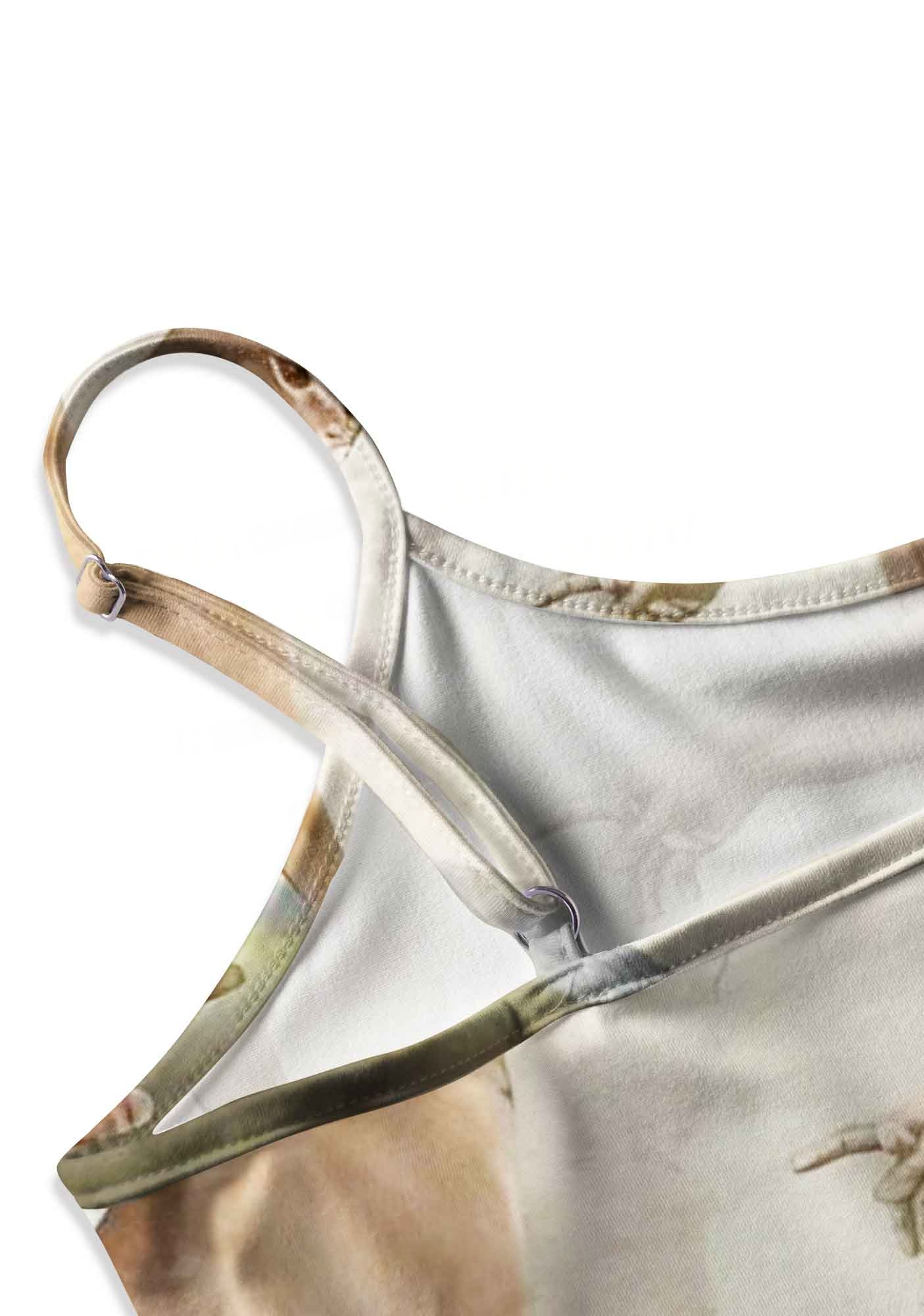 The Creation of Cat  Y2K Print Cami Crop Top