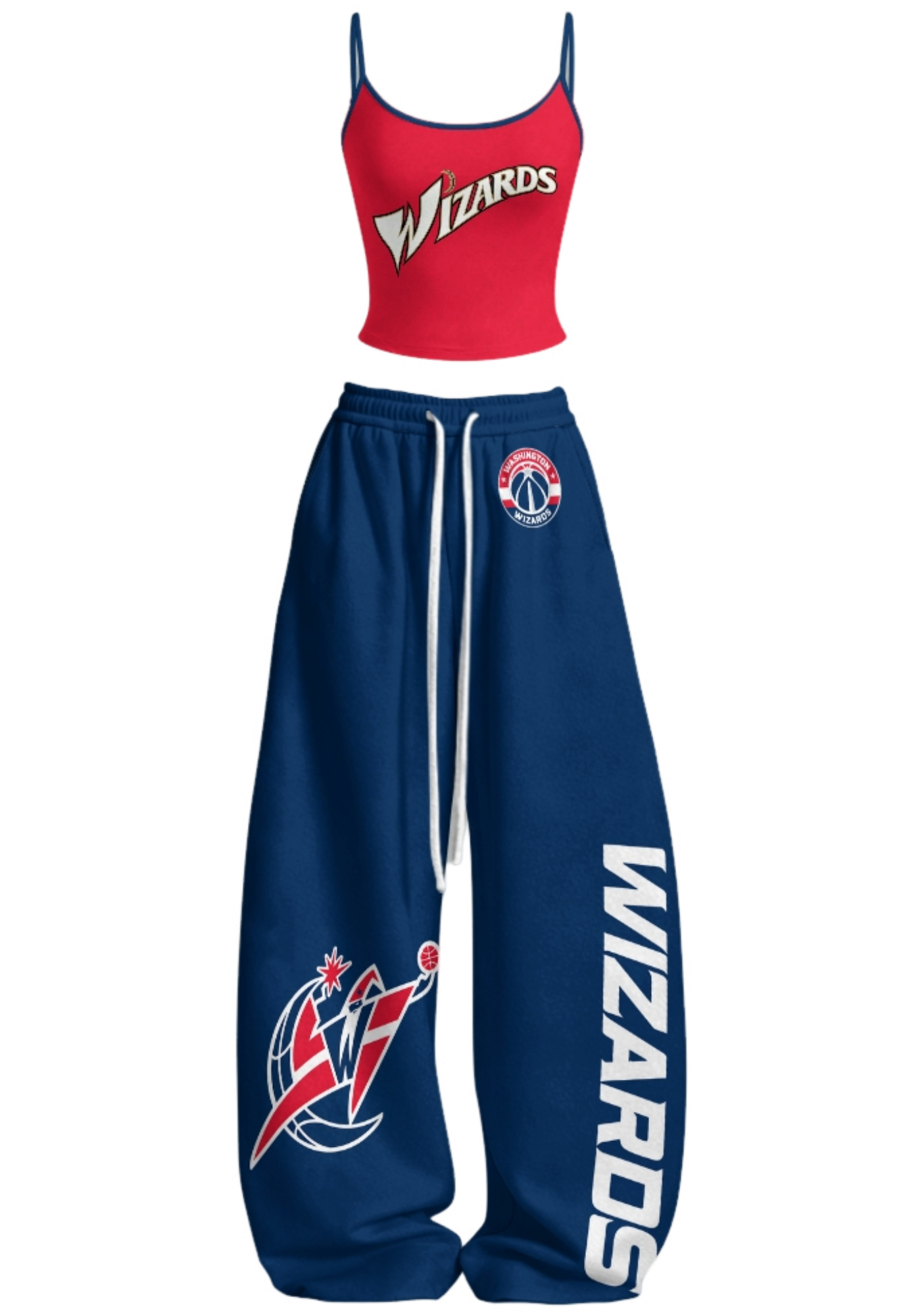 Washington Wizards Tops & Elasticated Trousers Two-Piece Set