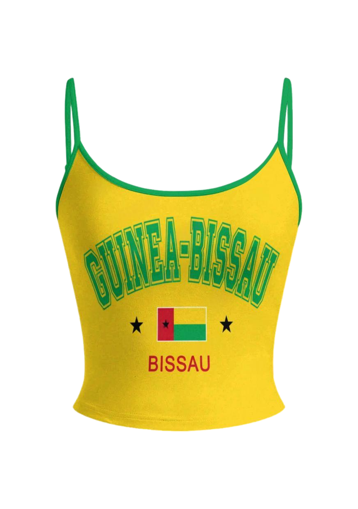 Guinea-Bissau Flag Tops & Elasticated Trousers Two-Piece Set