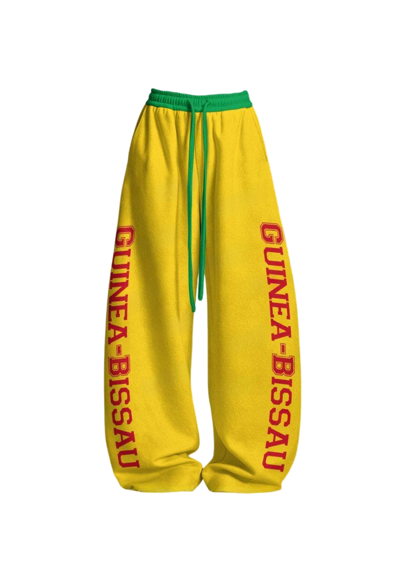 Guinea-Bissau Flag Tops & Elasticated Trousers Two-Piece Set