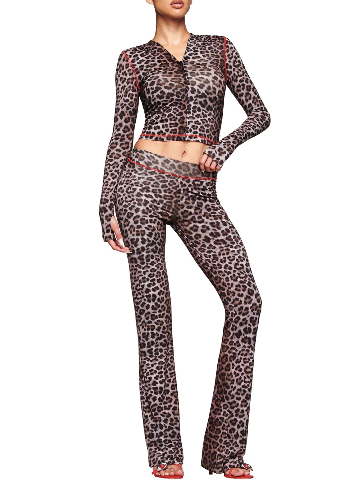 [Copy]Baddie Style Grey Slim Fit 2 Piece  Y2K Zip Up Tracksuit