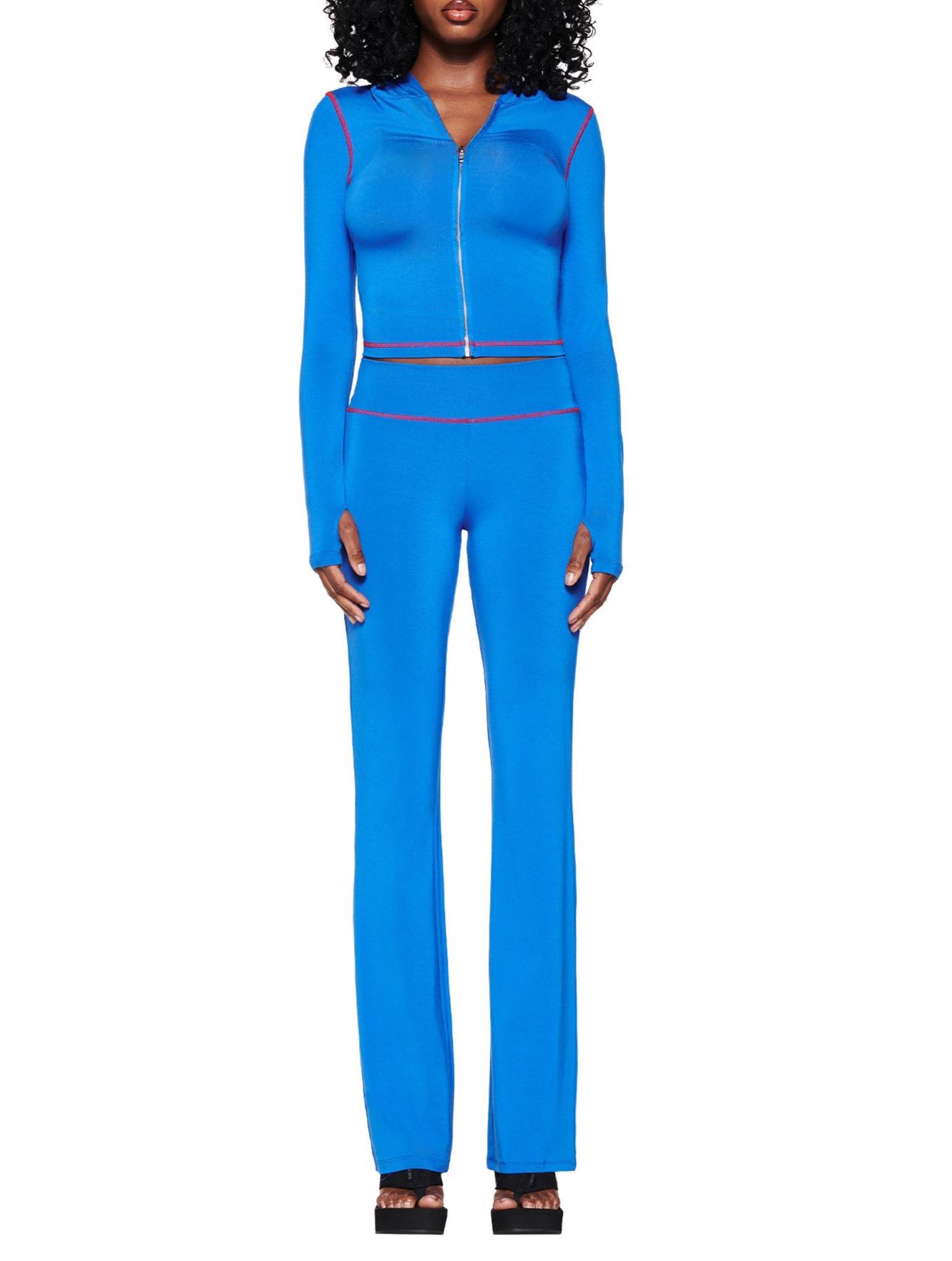 [Copy]Baddie Style Slim Fit 2 Piece Y2K Zip Up Tracksuit
