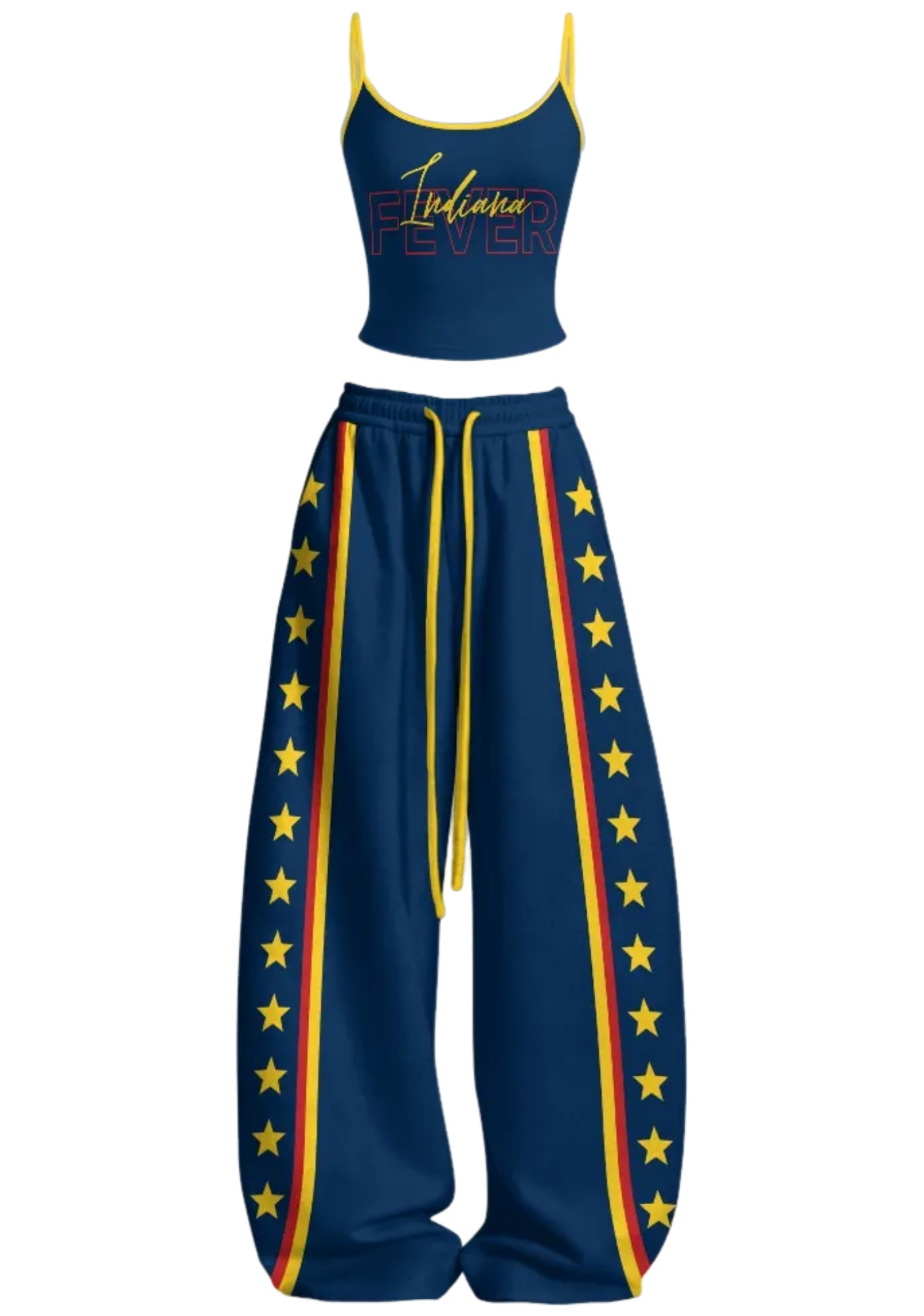 Indiana Fever Tops & Elasticated Trousers Two-Piece Set