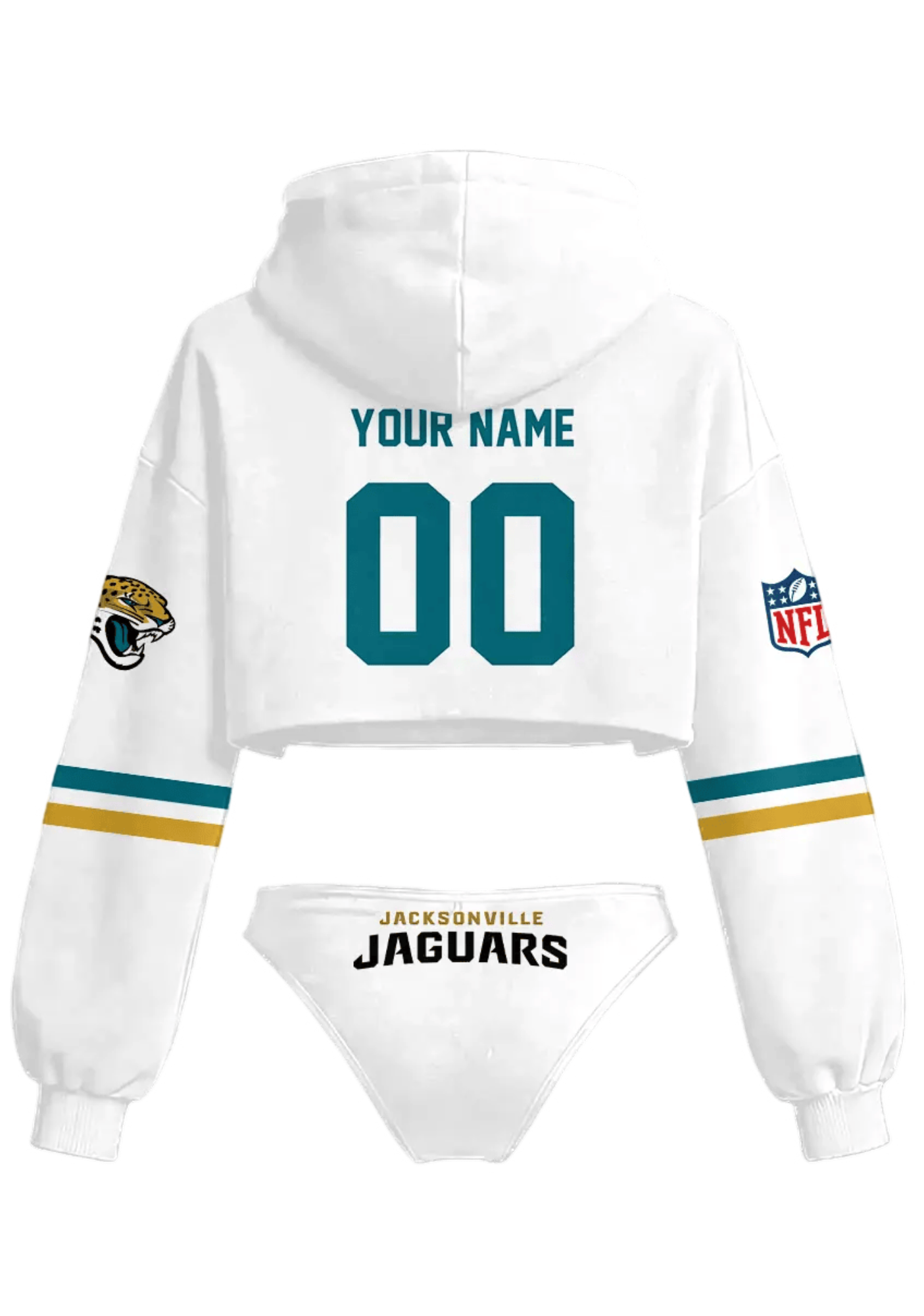 Custom Jacksonville Jaguars Hooded Thicken Suit Set
