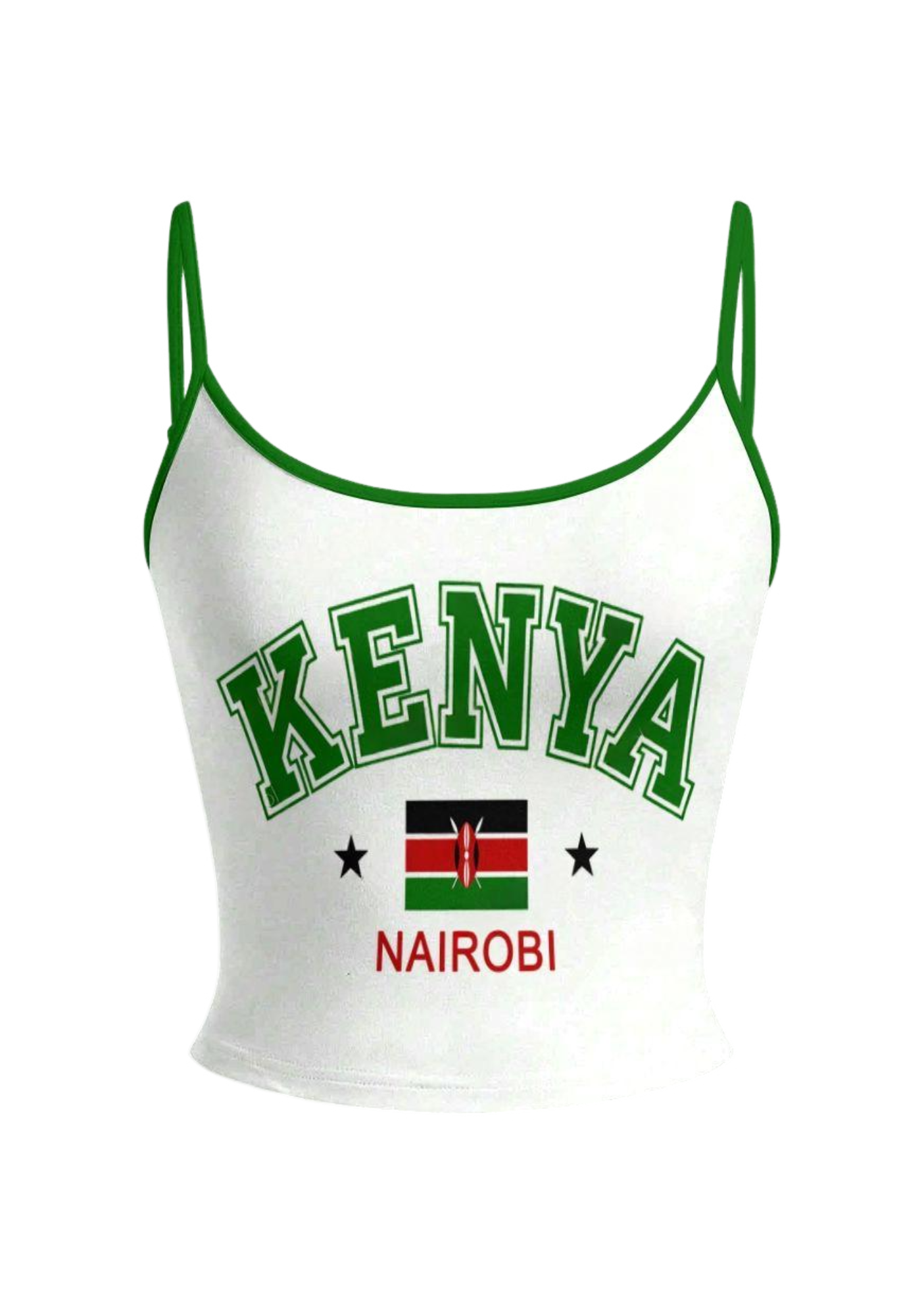 Kenya Nairobi Flag Tops & Elasticated Trousers Two-Piece Set