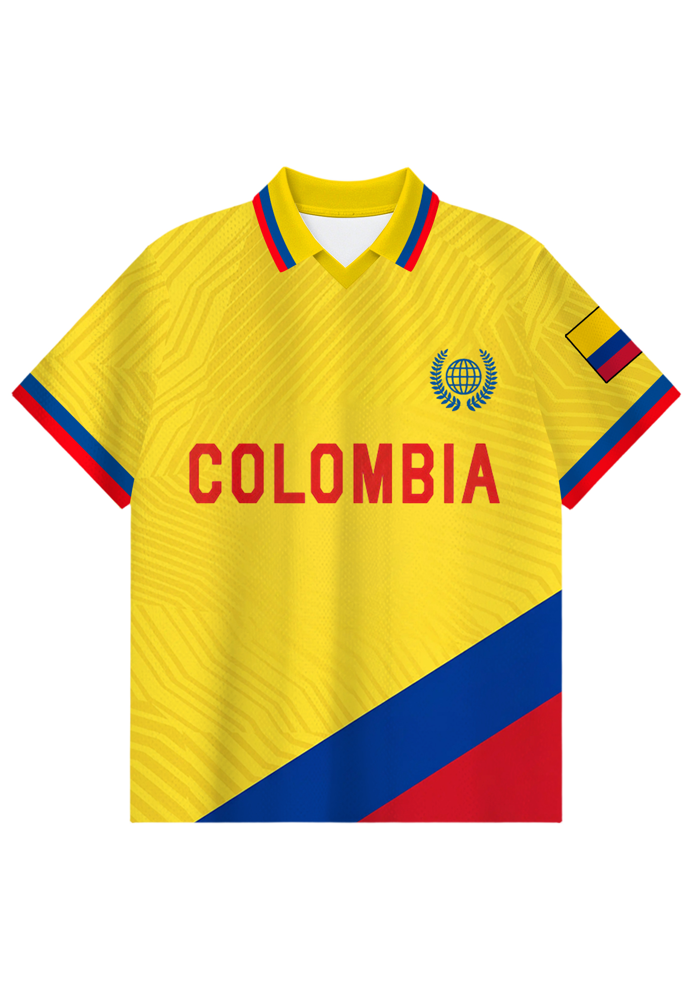 Colombia National Team Fan Mesh Jersey Shirts