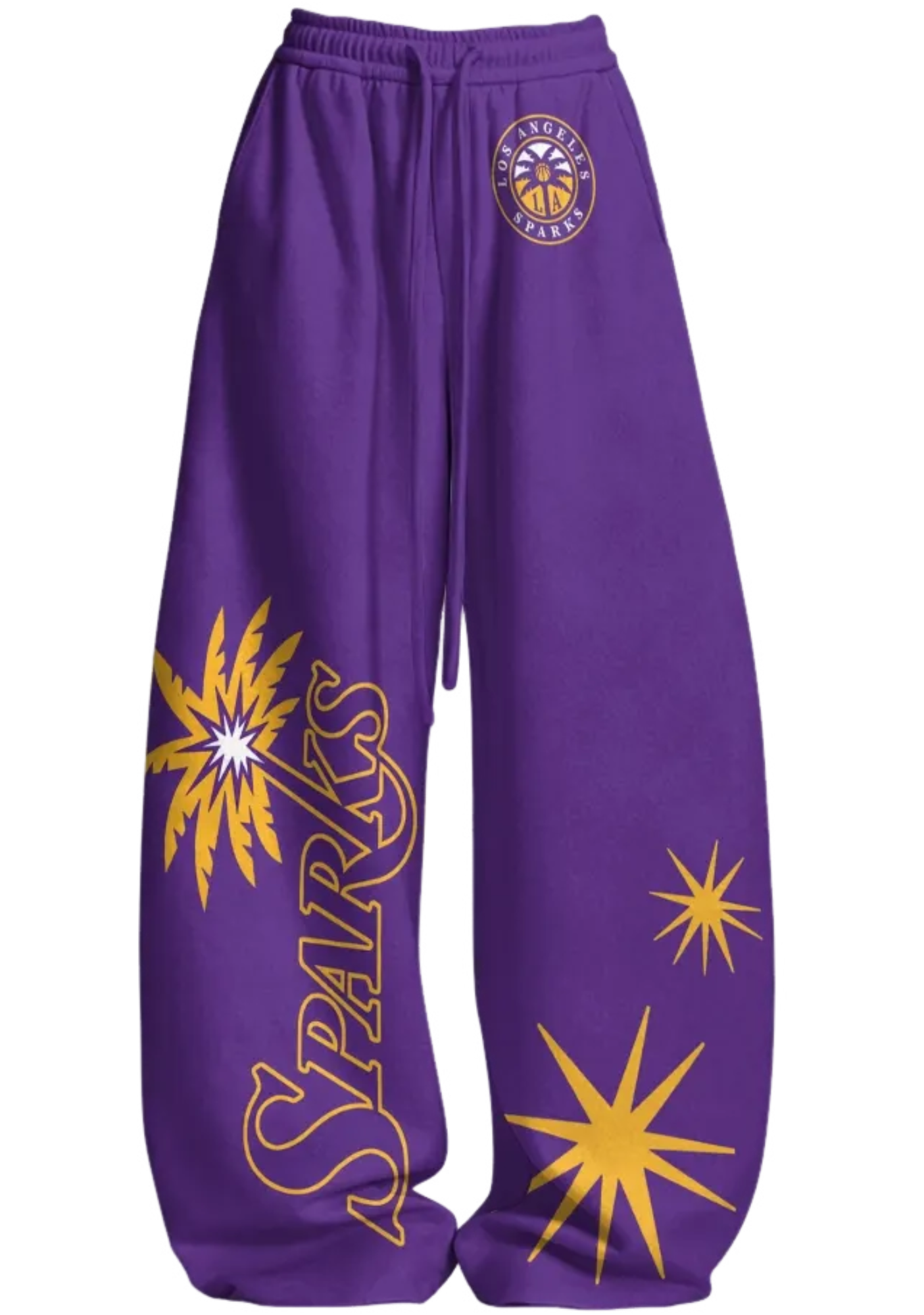 Los Angeles Sparks Tops & Elasticated Trousers Two-Piece Set