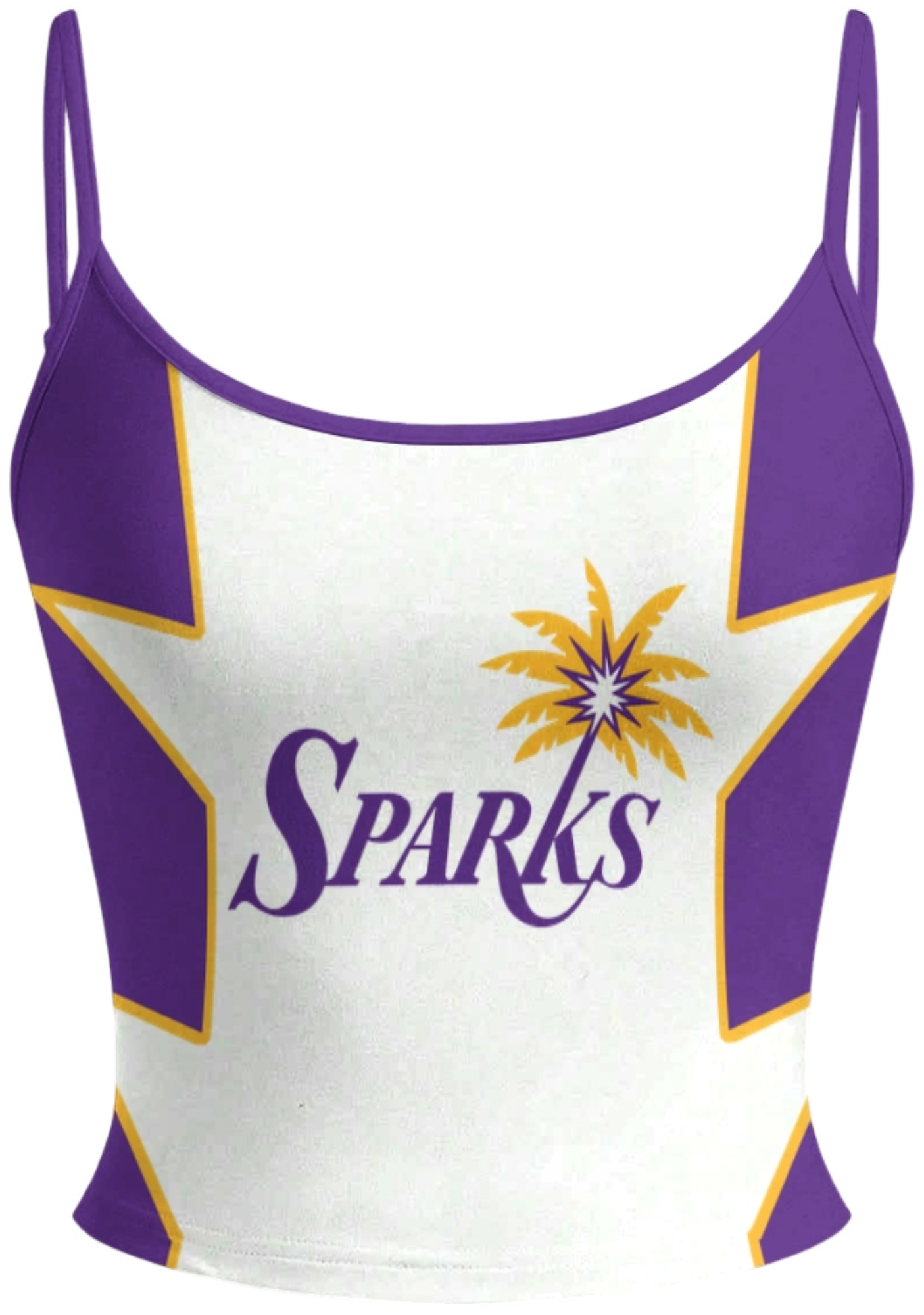 Los Angeles Sparks Tops & Elasticated Trousers Two-Piece Set