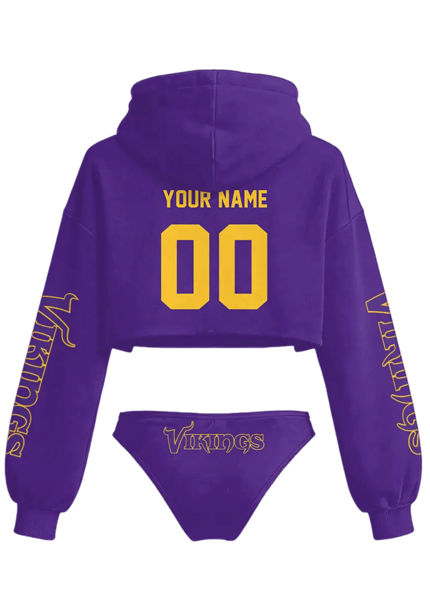 Minnesota Vikings Hooded Thicken Suit Set