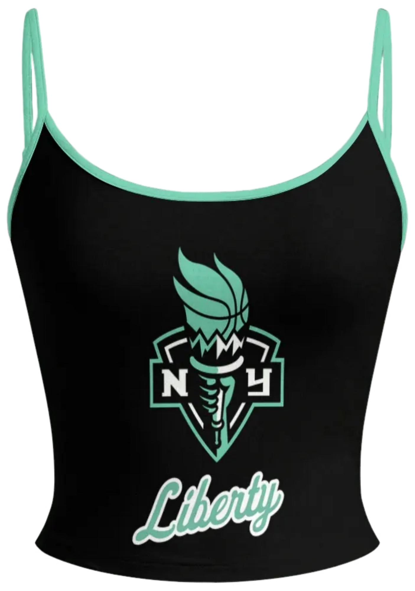 New York Liberty Black Tops & Elasticated Trousers Two-Piece Set