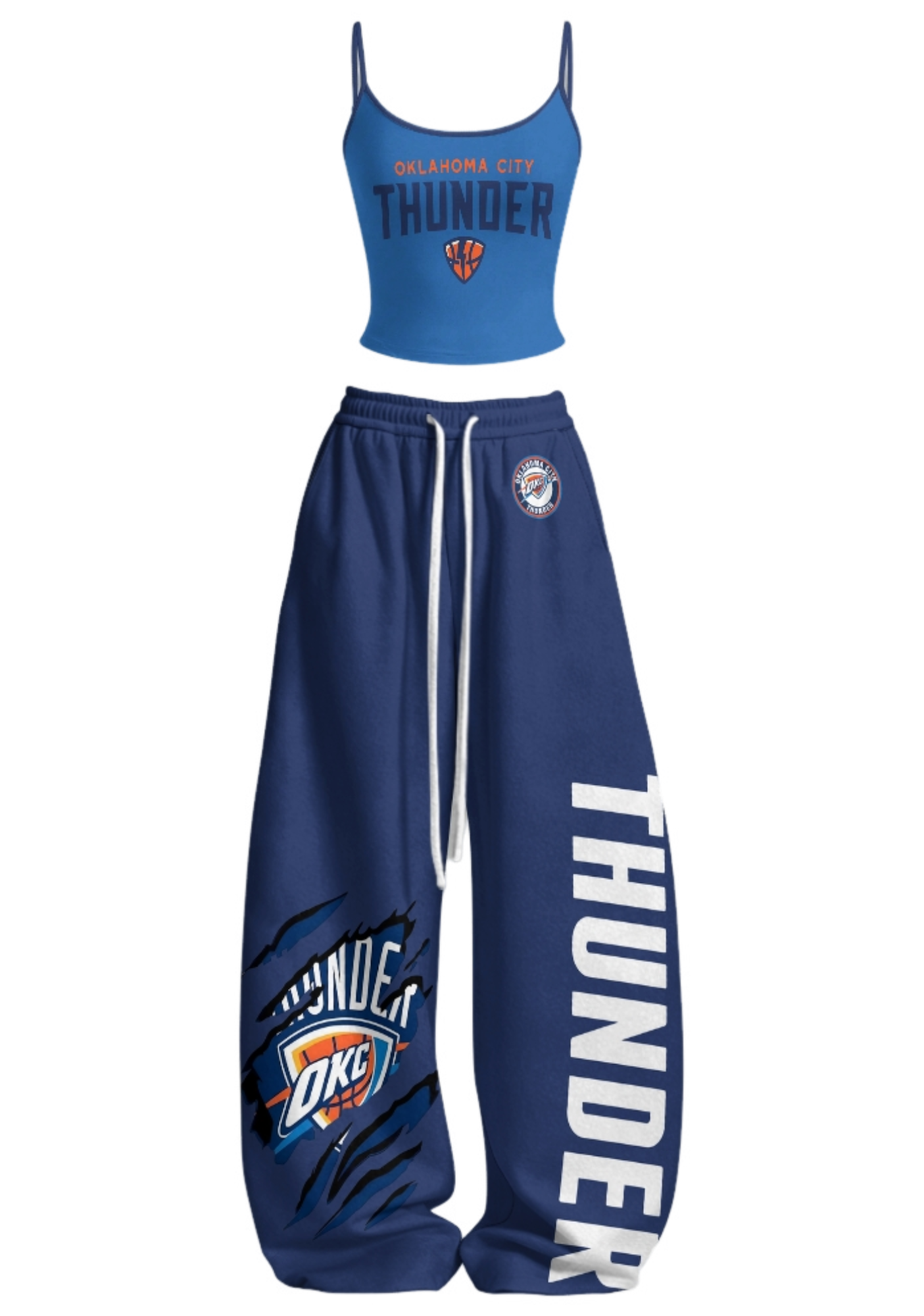 Oklahoma City Thunder Tops & Elasticated Trousers Two-Piece Set