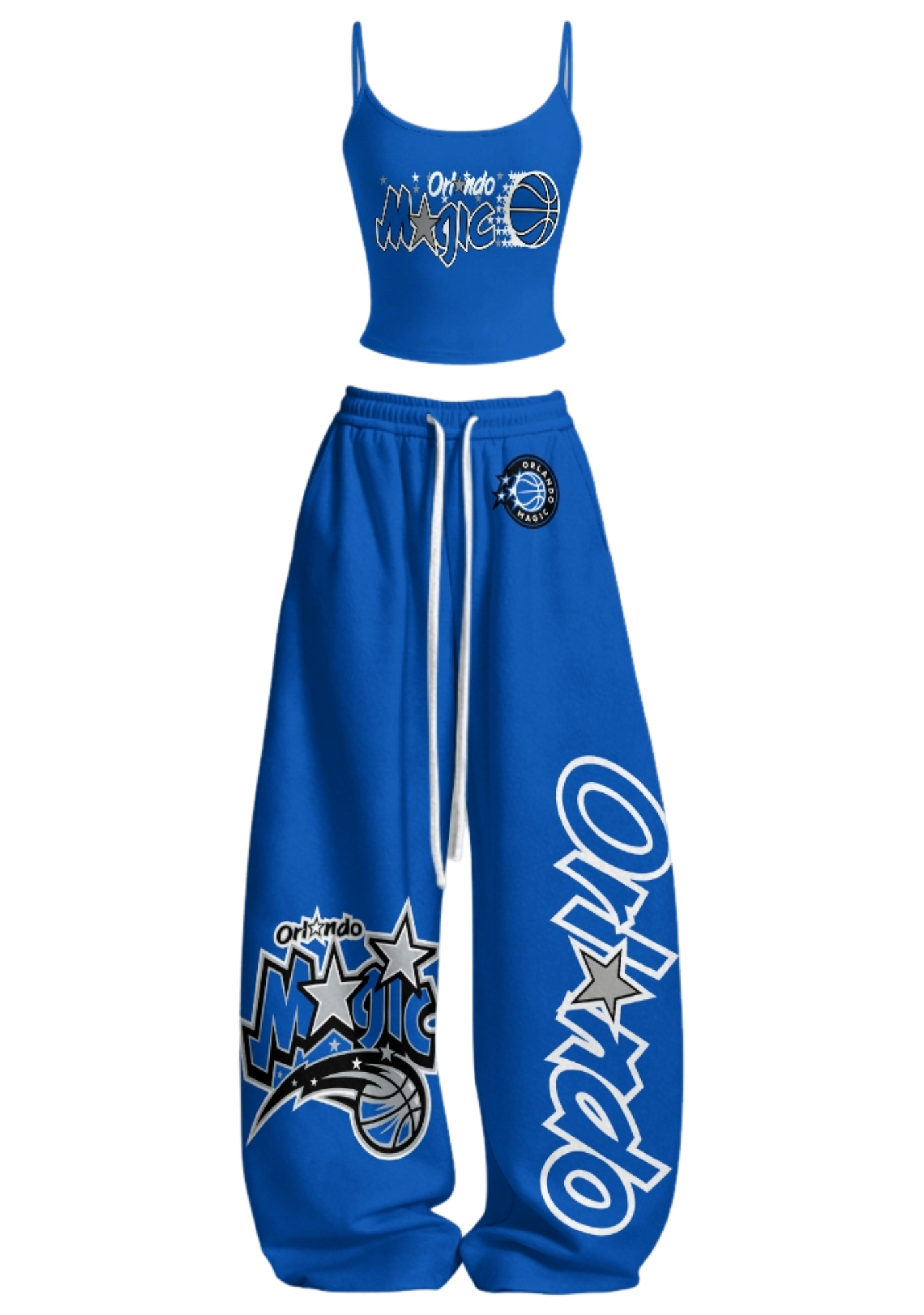 [Orlando Magic Tops & Elasticated Trousers Two-Piece Set