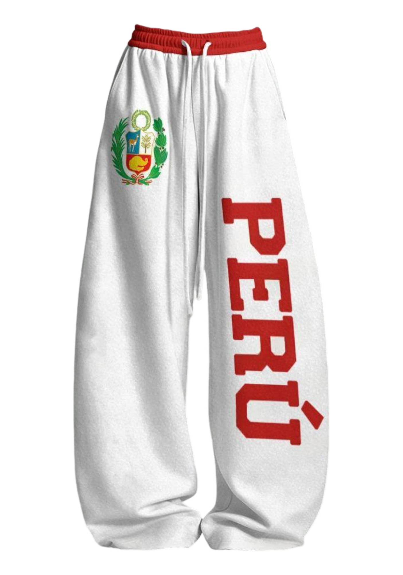 Peru Flag Tops & Elasticated Trousers Two-Piece Set