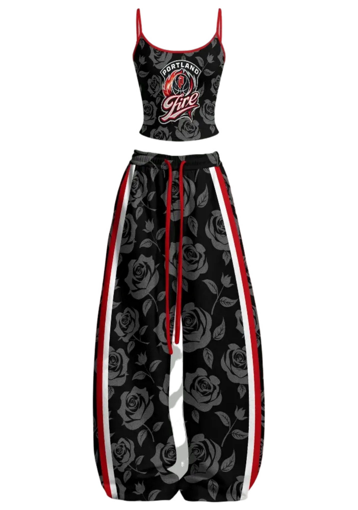Portland Fire Tops & Elasticated Trousers Two-Piece Set