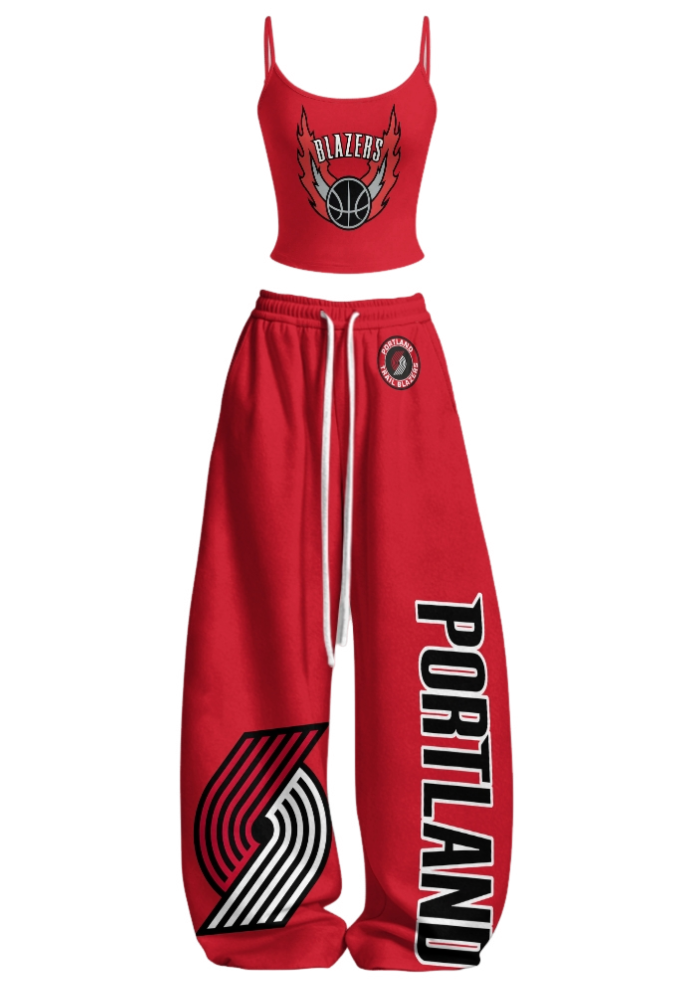 Portland Blazers Tops & Elasticated Trousers Two-Piece Set