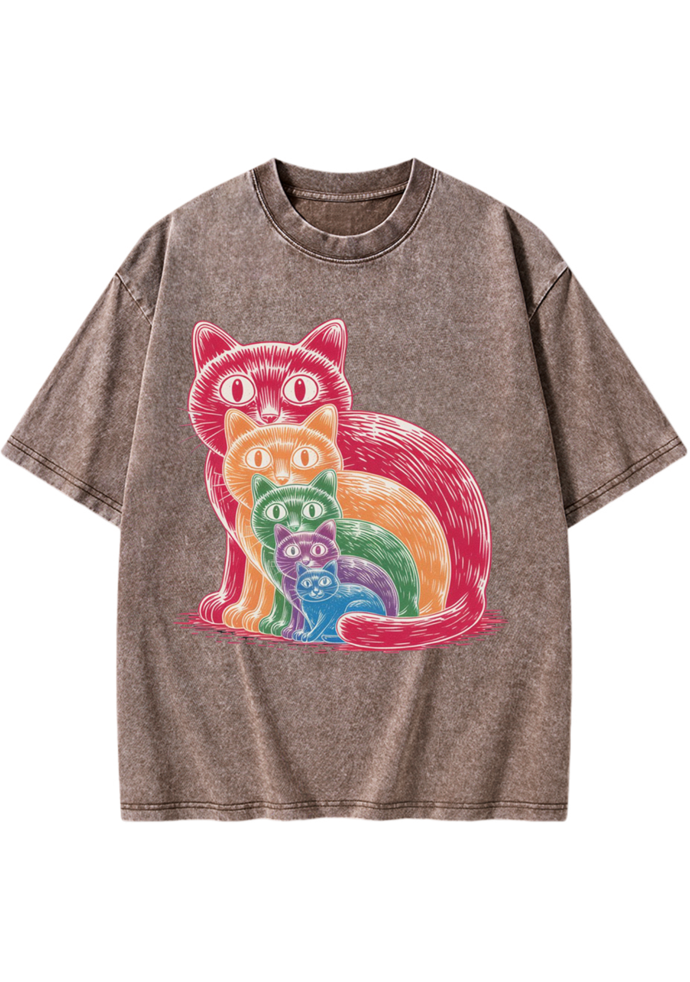 Pride Cat Washed T-Shirt