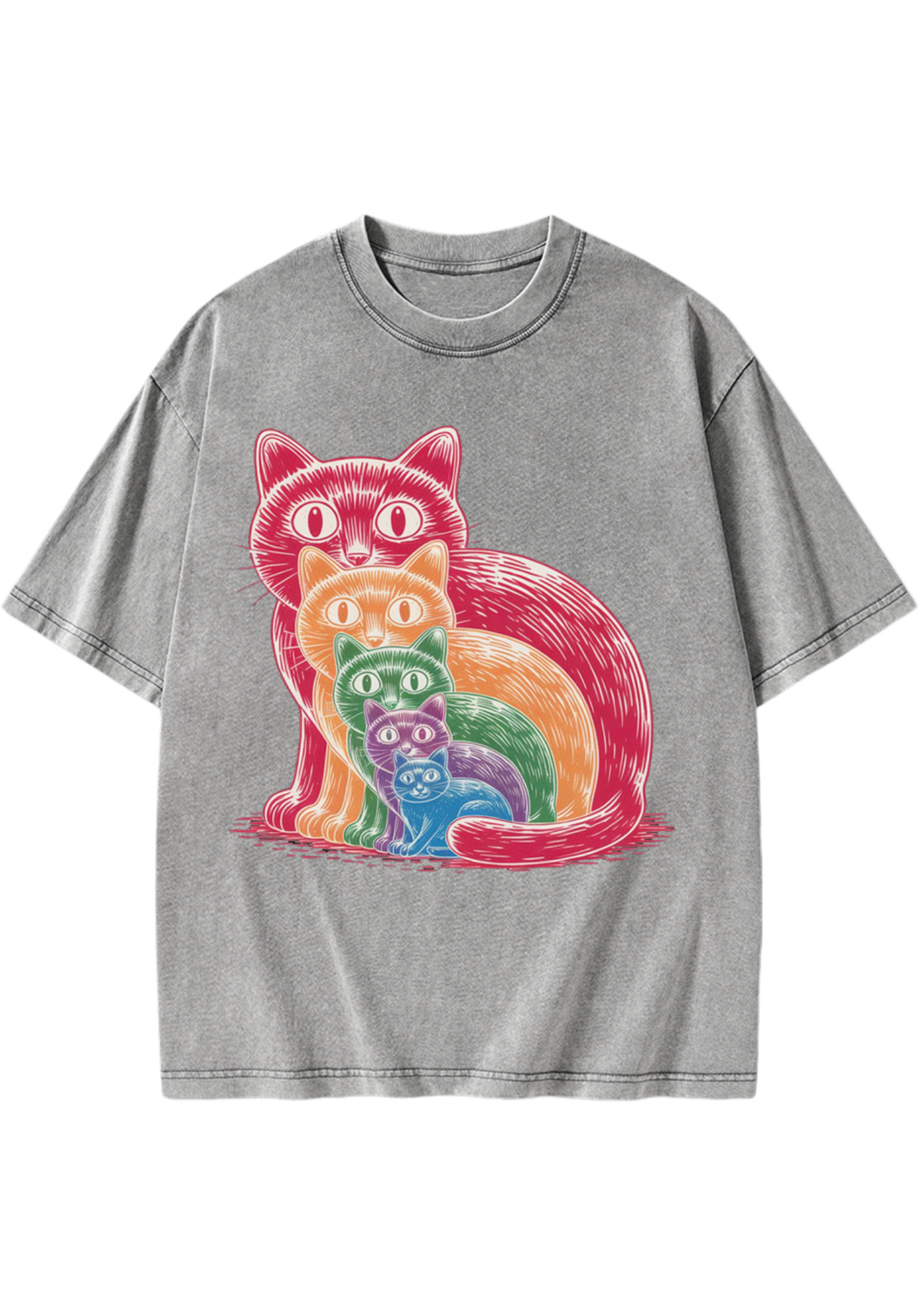 Pride Cat Washed T-Shirt