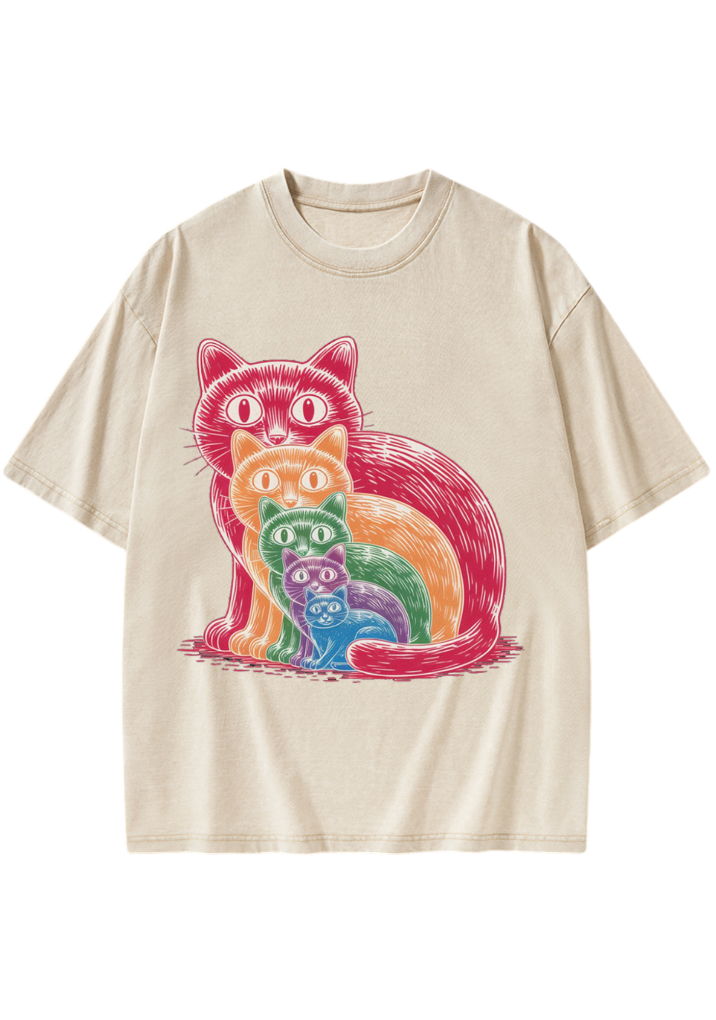 Pride Cat Washed T-Shirt