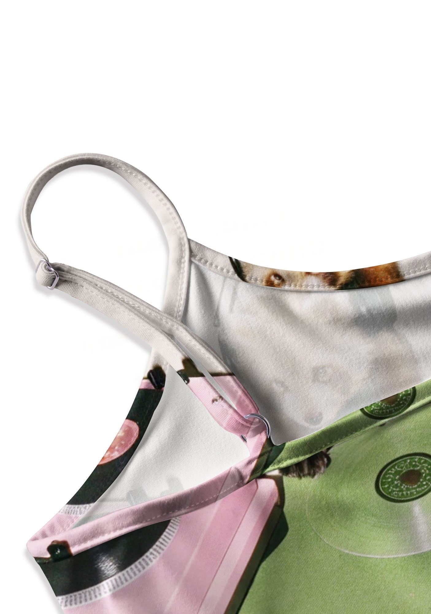 DJ Red Panda Y2K Print Cami Crop Top