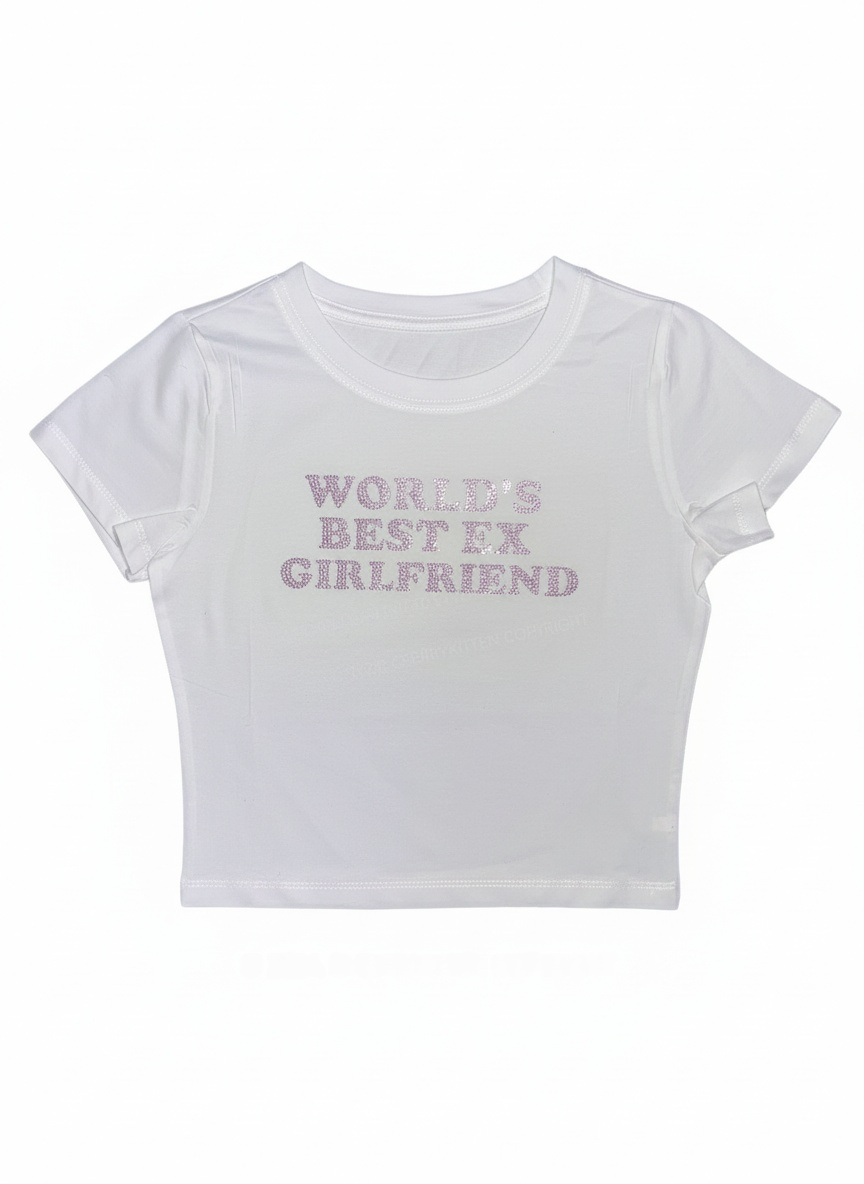 World's Best Ex Girlfriend Y2K Baby Tee