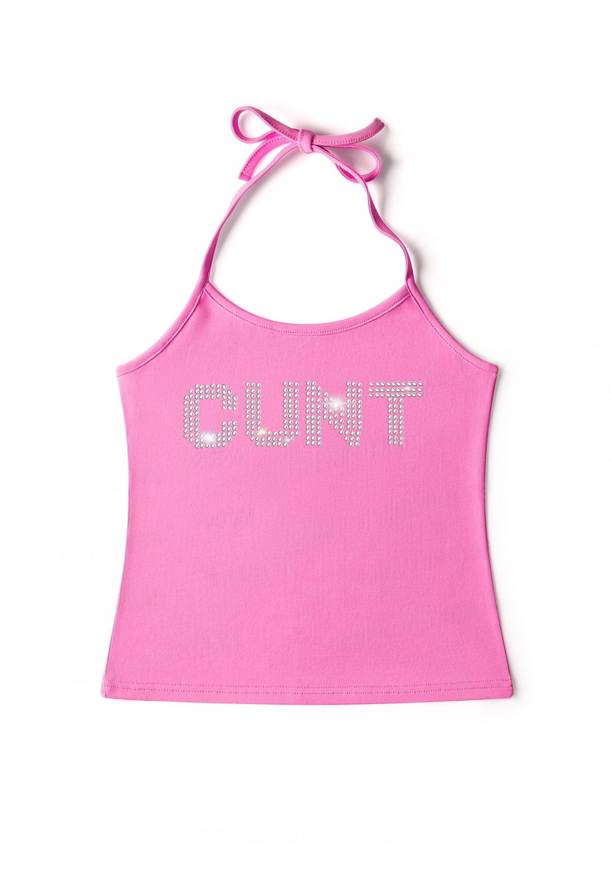 rhinestone-cunt-y2k-halter-neck-cami
