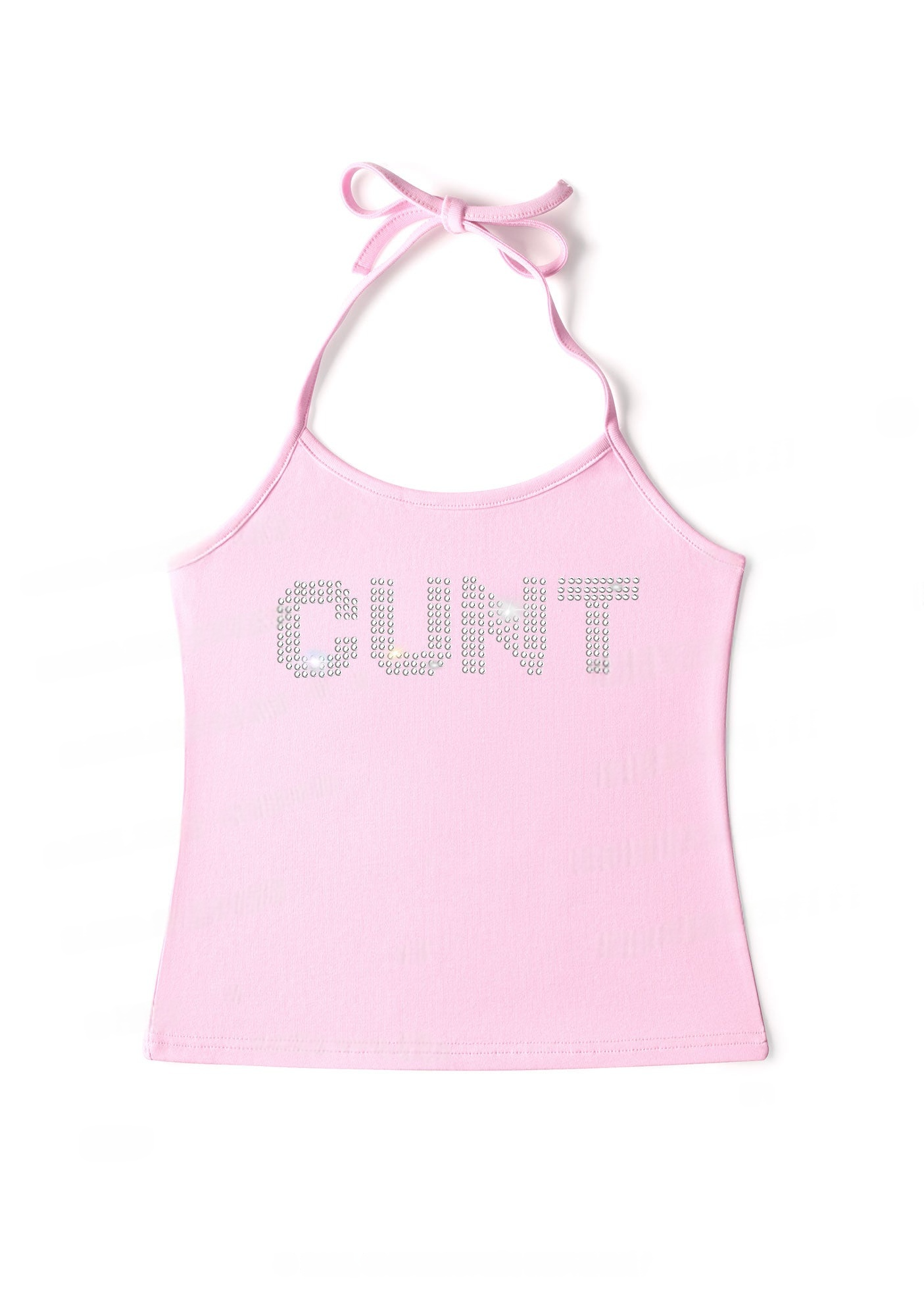 rhinestone-cunt-y2k-halter-neck-cami