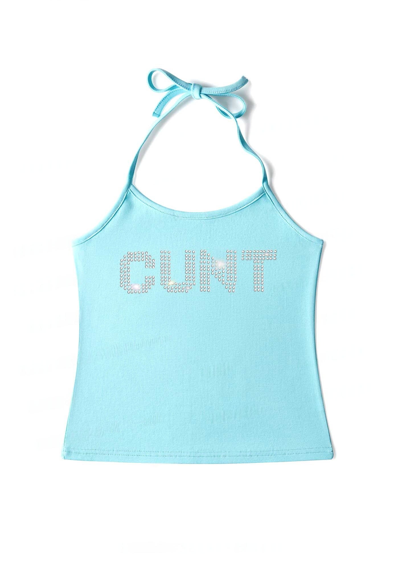 rhinestone-cunt-y2k-halter-neck-cami