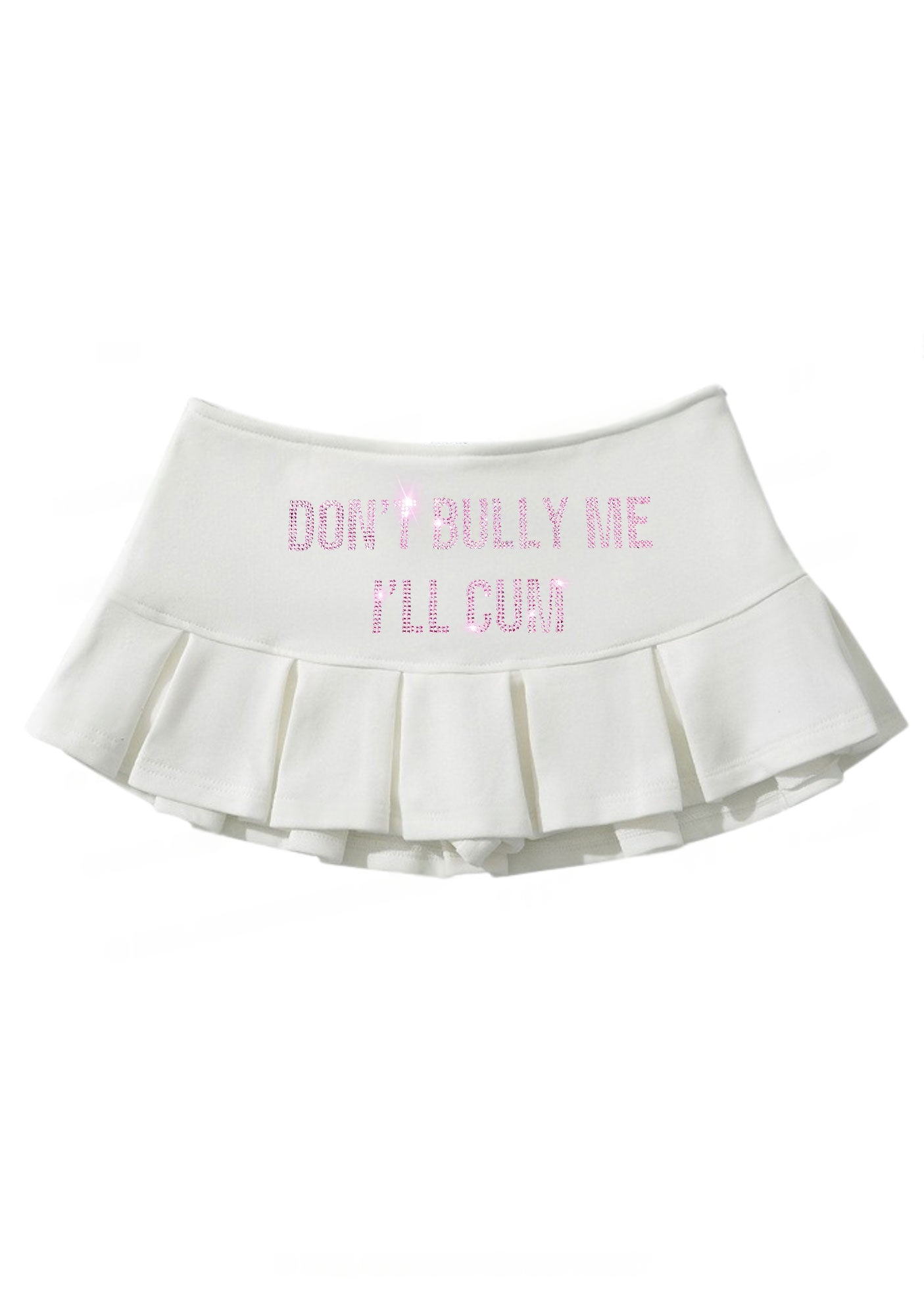 Don't Bully Me Y2K Mini Pleated Skirts
