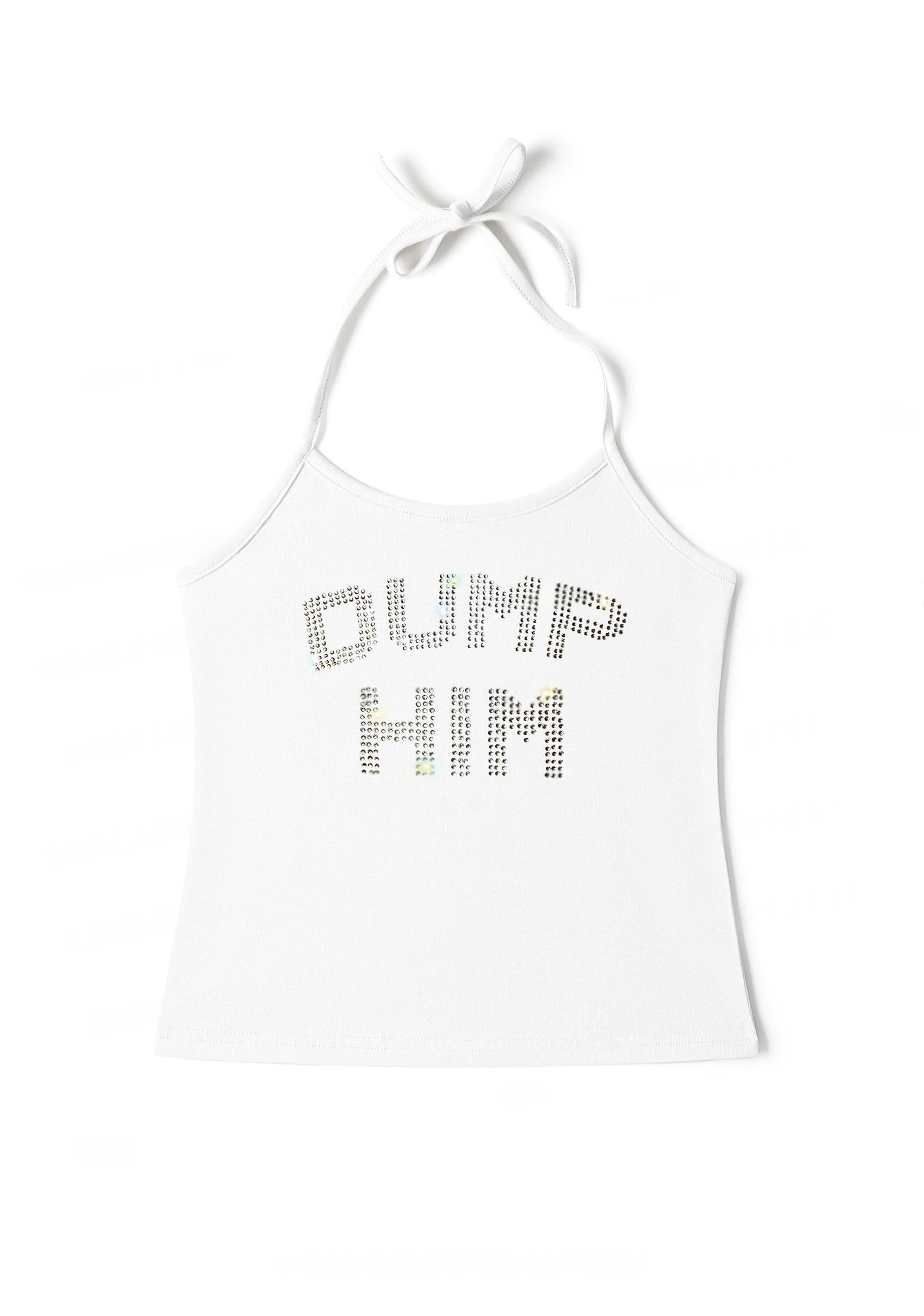 rhinestone-dump-him-y2k-halter-neck-cami