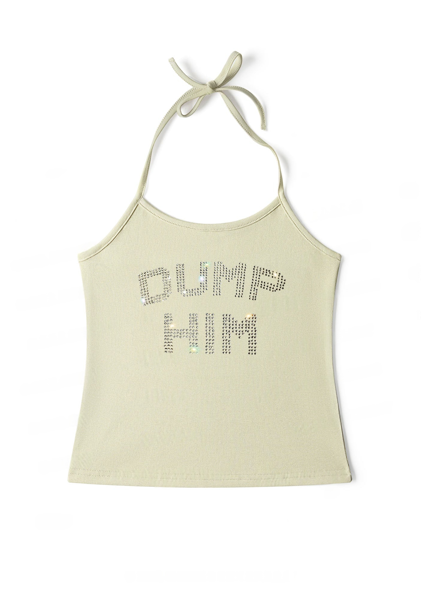 rhinestone-dump-him-y2k-halter-neck-cami